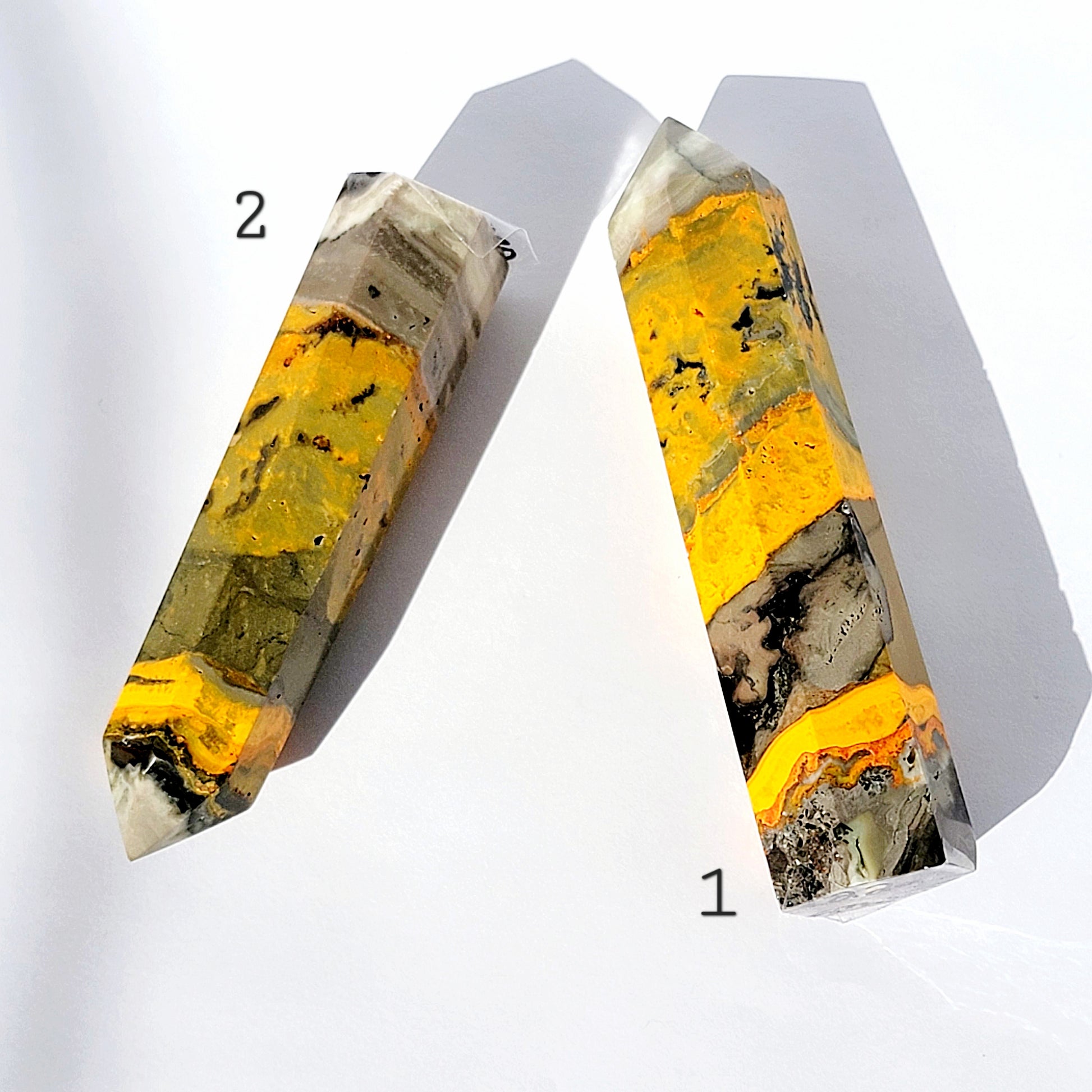 BumbleBee Jasper Crystal Tower: Joy & Happiness