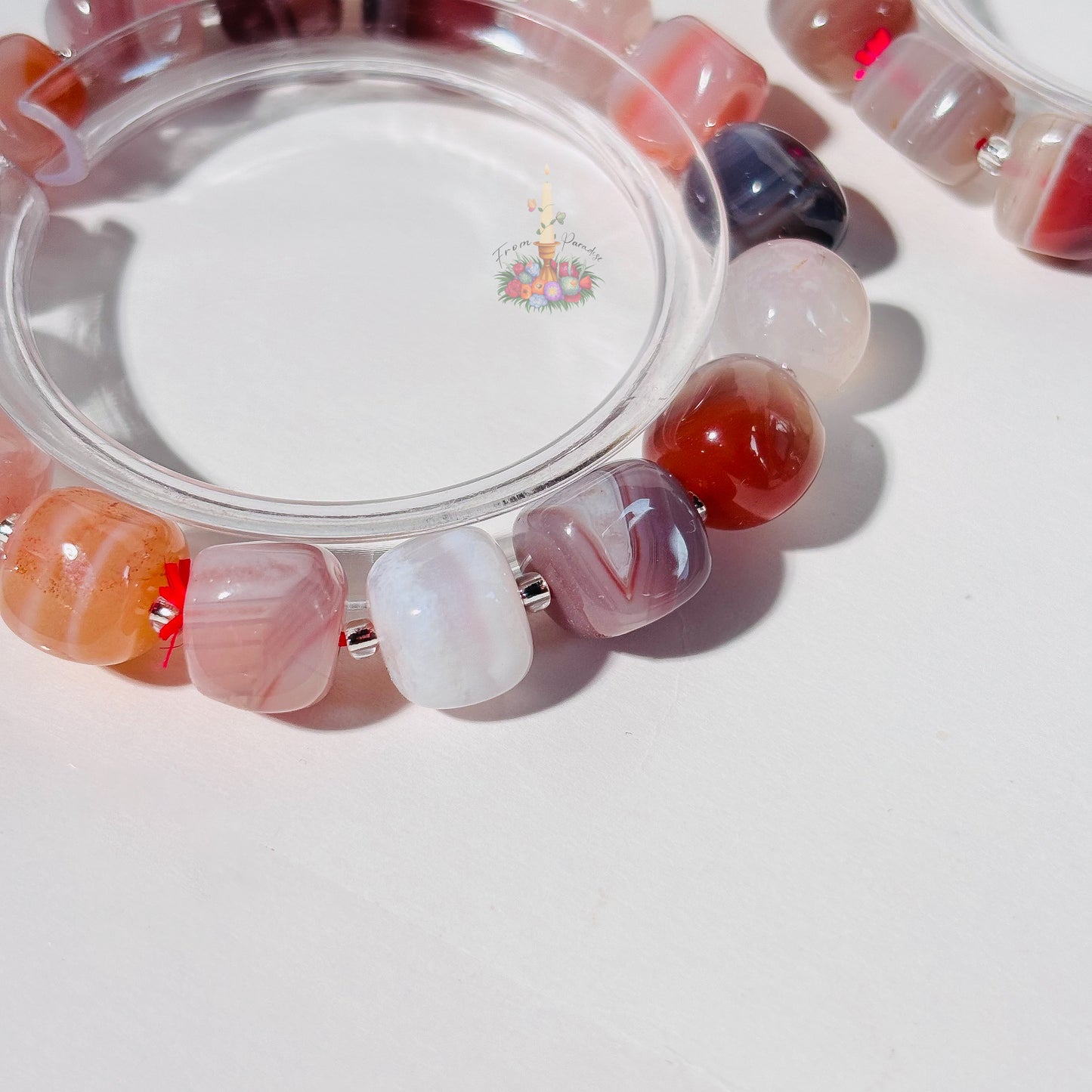 Botswana Agate Crystal Bracelet: Emotional Stability & Resilience