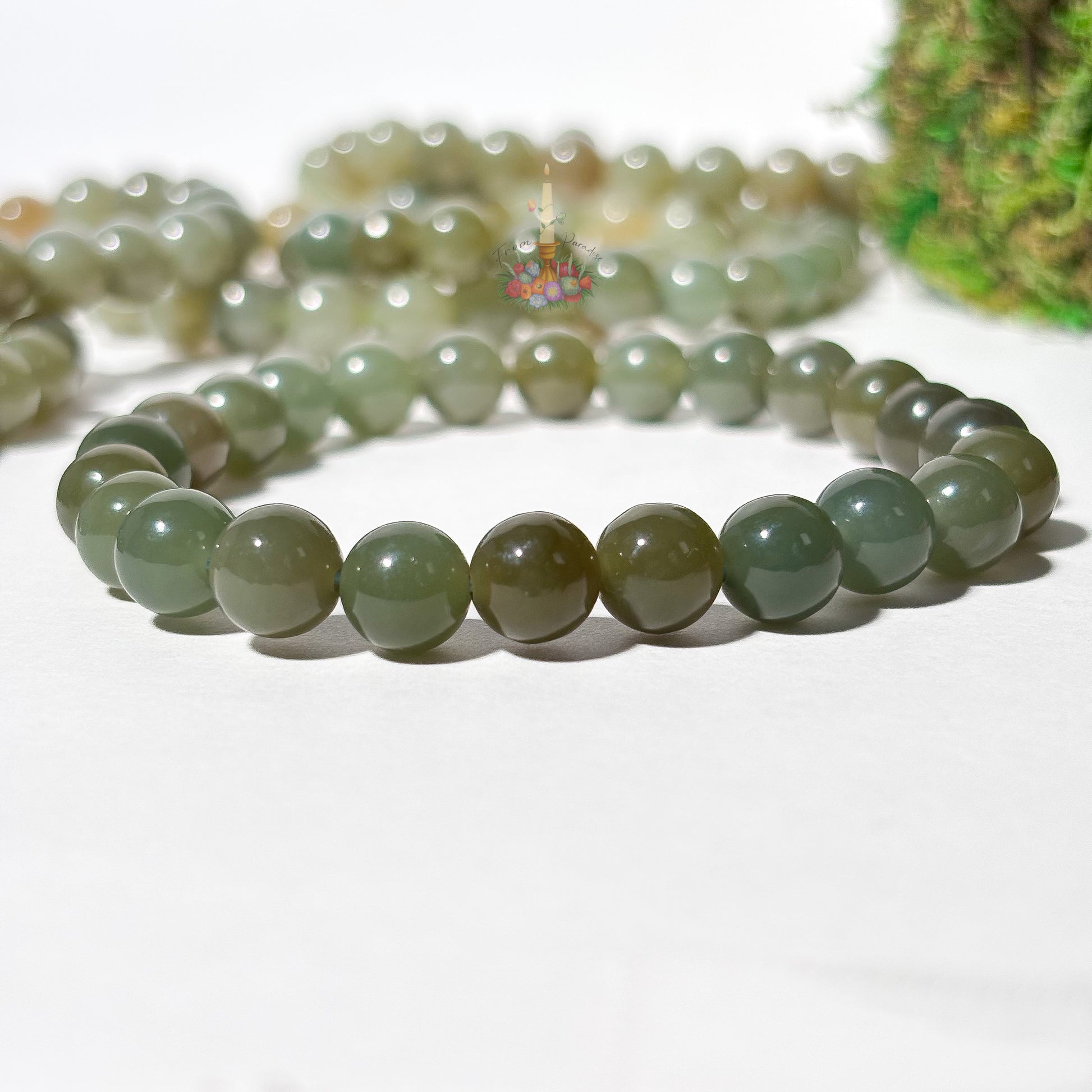 Green Nephrite Jade Bracelet: Good Fortune & Abundance