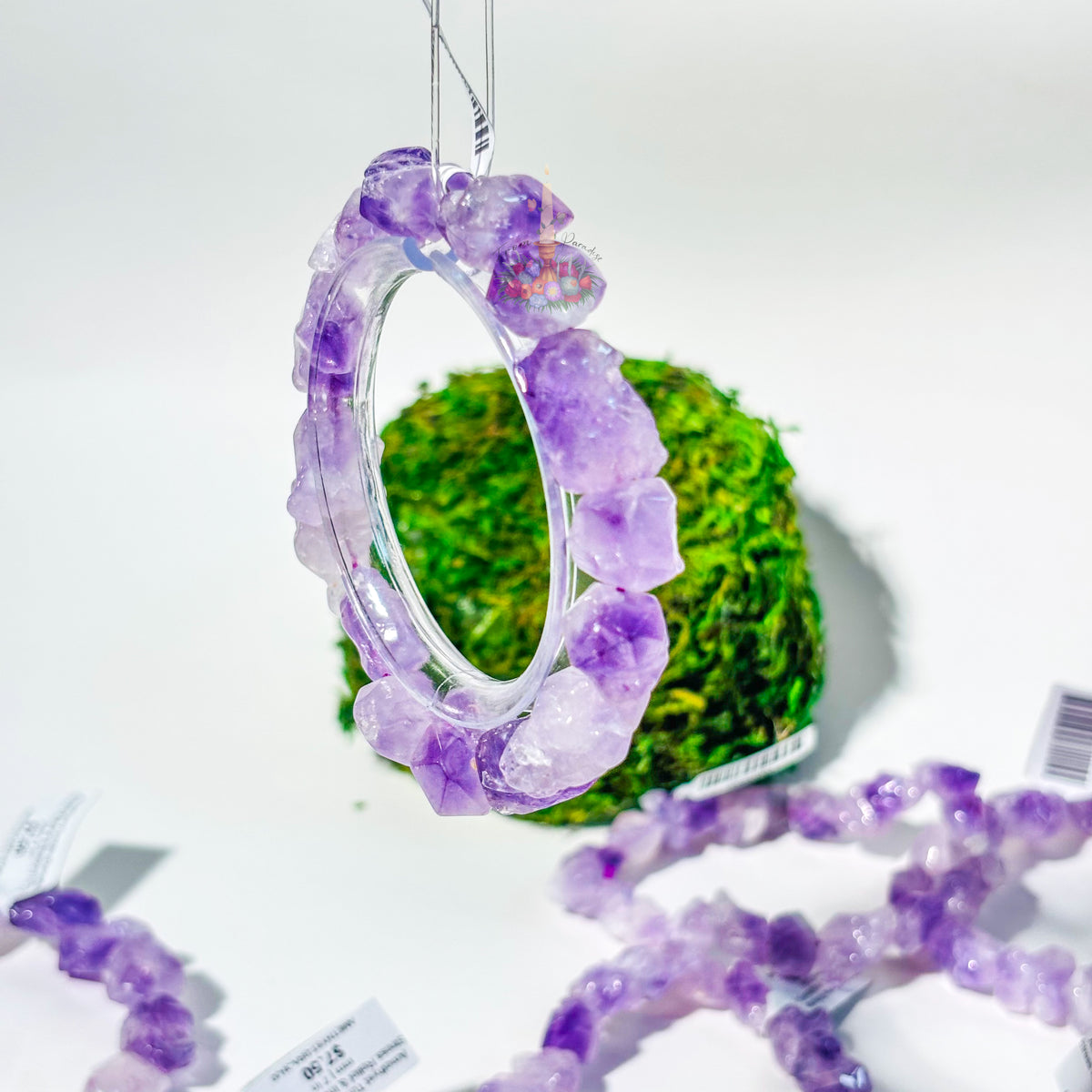 Amethyst Tumble Crystal Bracelet: Stress Relief & Intuition