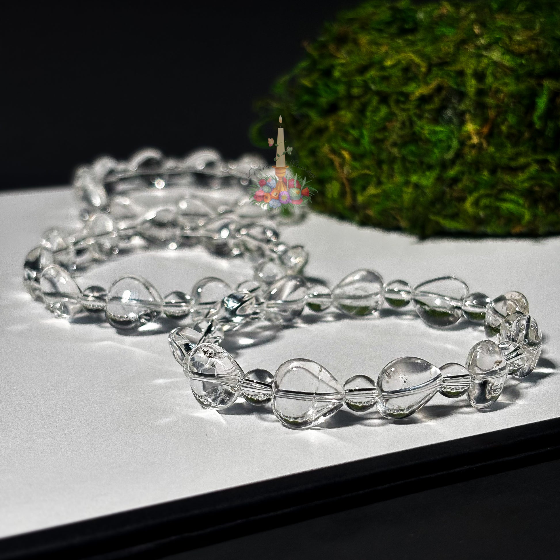 Clear Quartz Heart Motif Bracelet: Love & Harmony