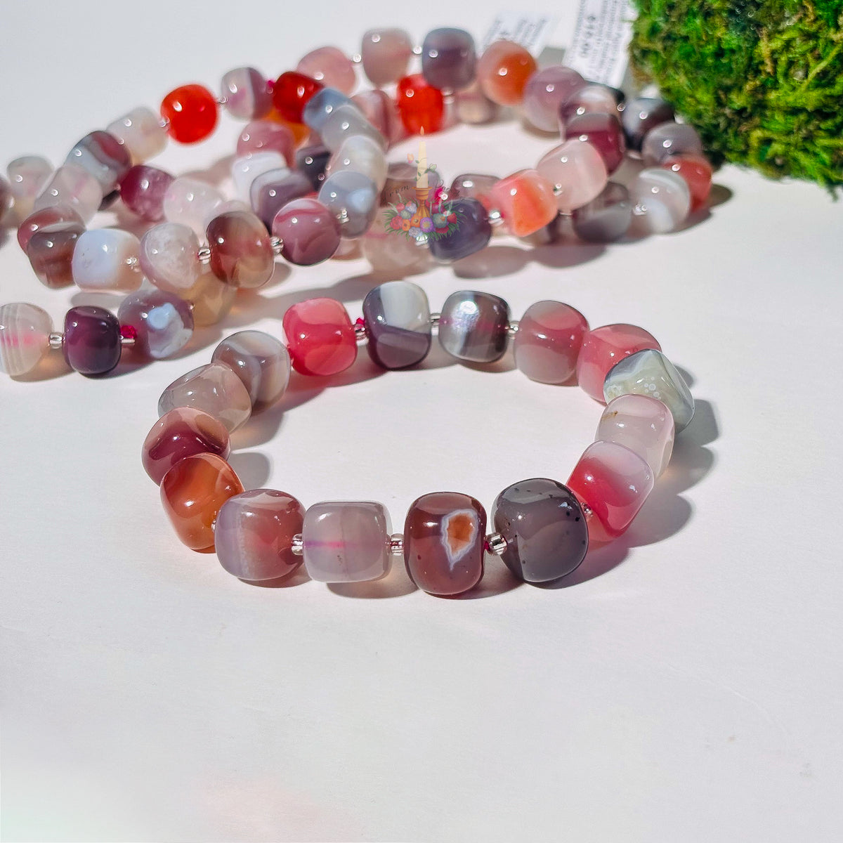 Botswana Agate Crystal Bracelet: Emotional Stability & Resilience
