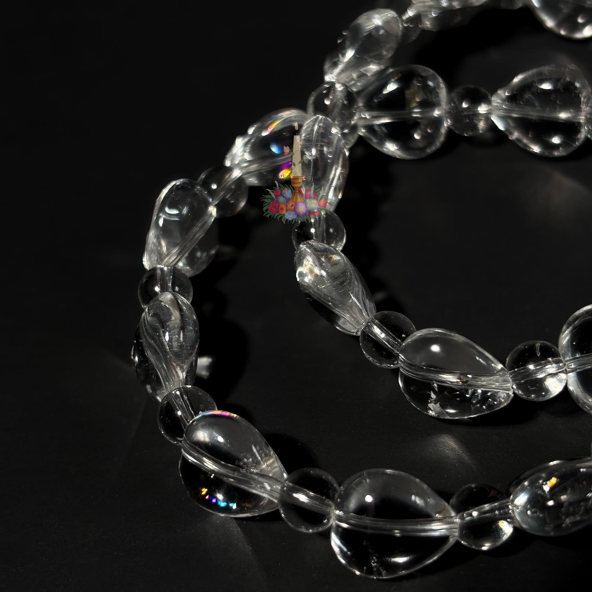 Clear Quartz Heart Motif Bracelet: Love & Harmony
