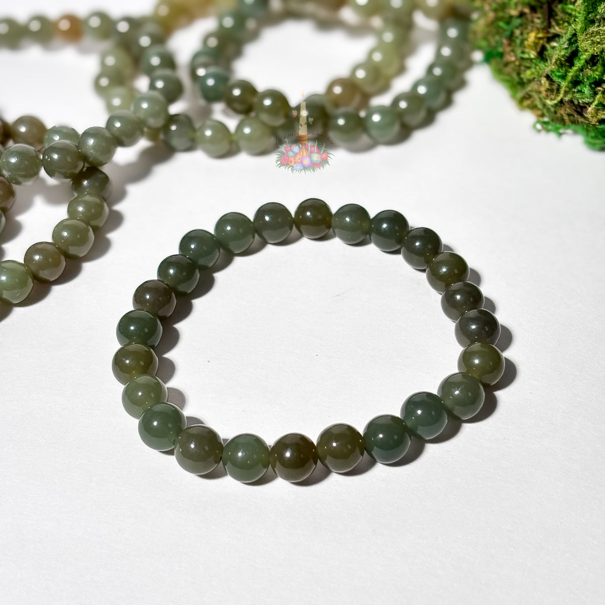 Natural Green Nephrite Jade Bracelet: Good Fortune & Abundance