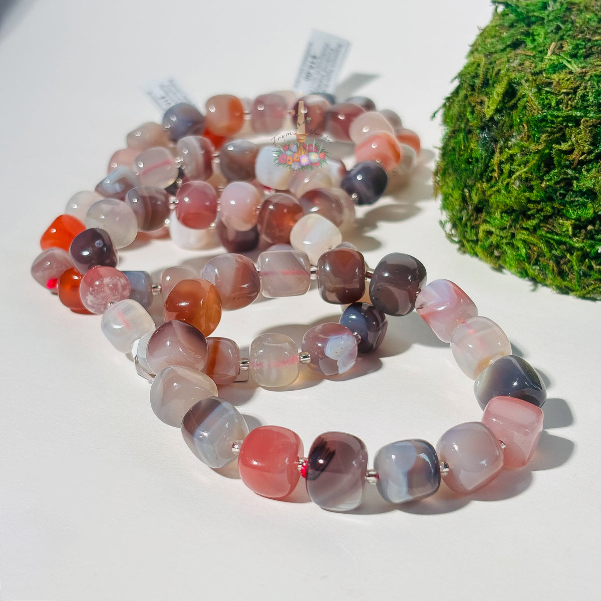 Botswana Agate Crystal Bracelet: Emotional Stability & Resilience