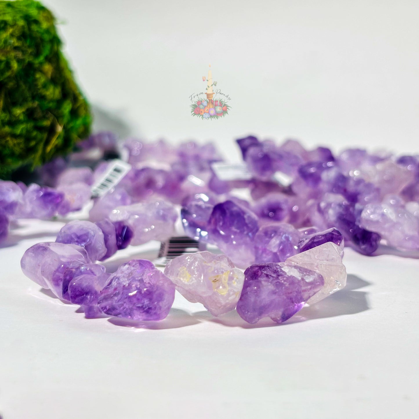 Amethyst Tumble Crystal Bracelet: Stress Relief & Intuition