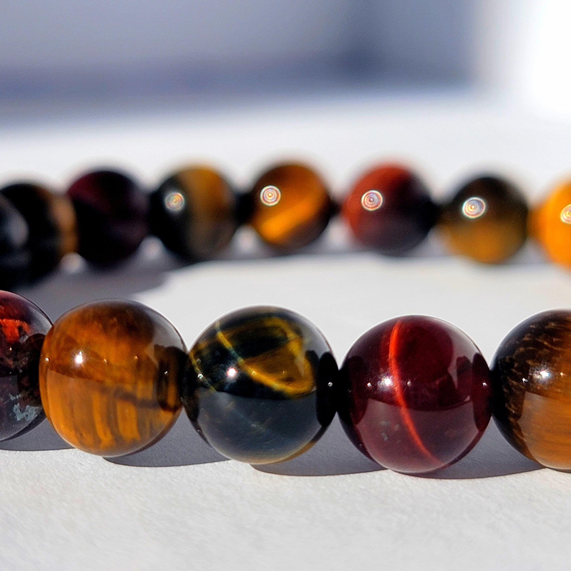 Mixed Tigers Eye Beaded Bracelet