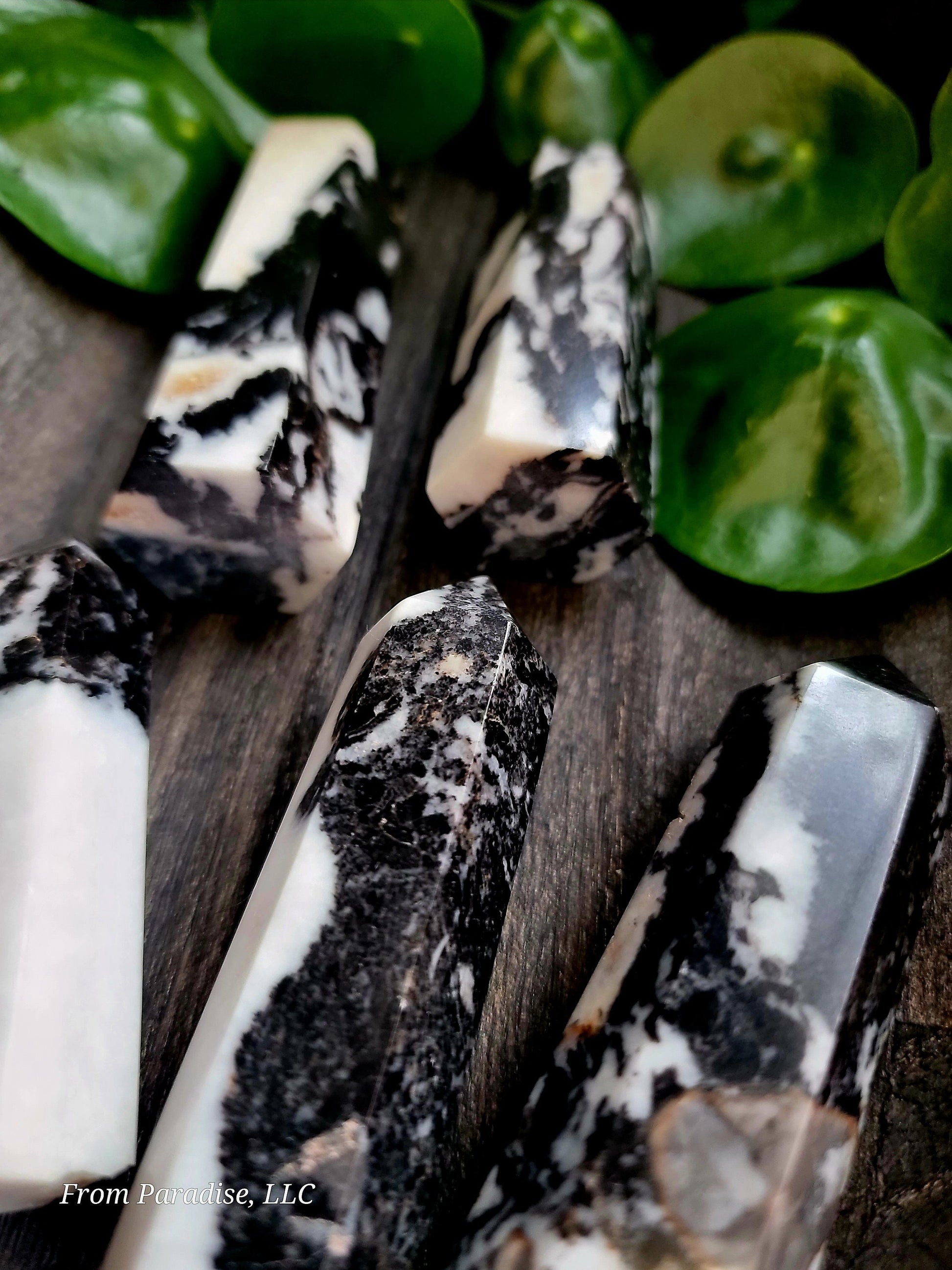Zebra Jasper Crystal Tower