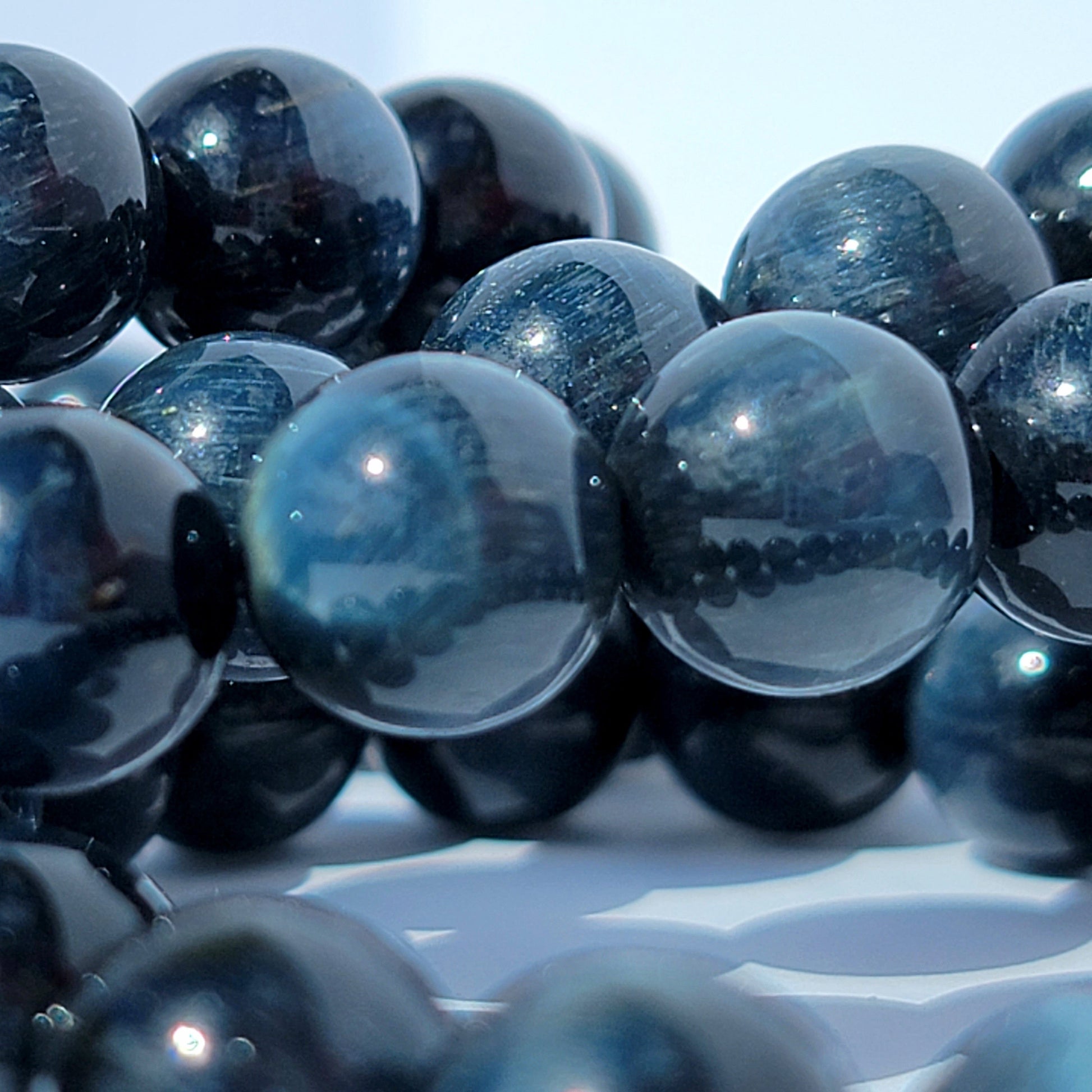 Blue Tigers Eye Crystal Womens Bracelet