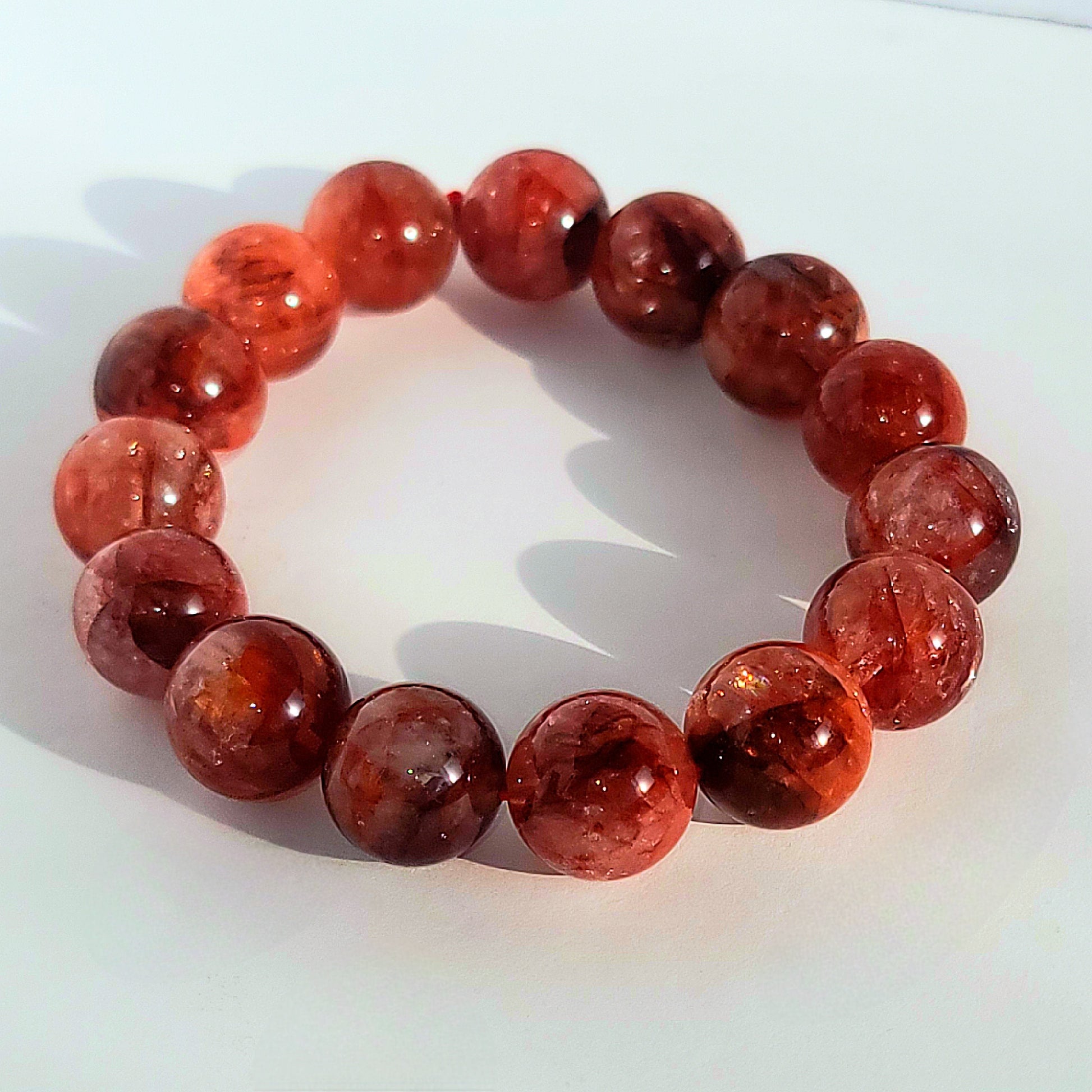 Red Hematoid Crystal Bracelet