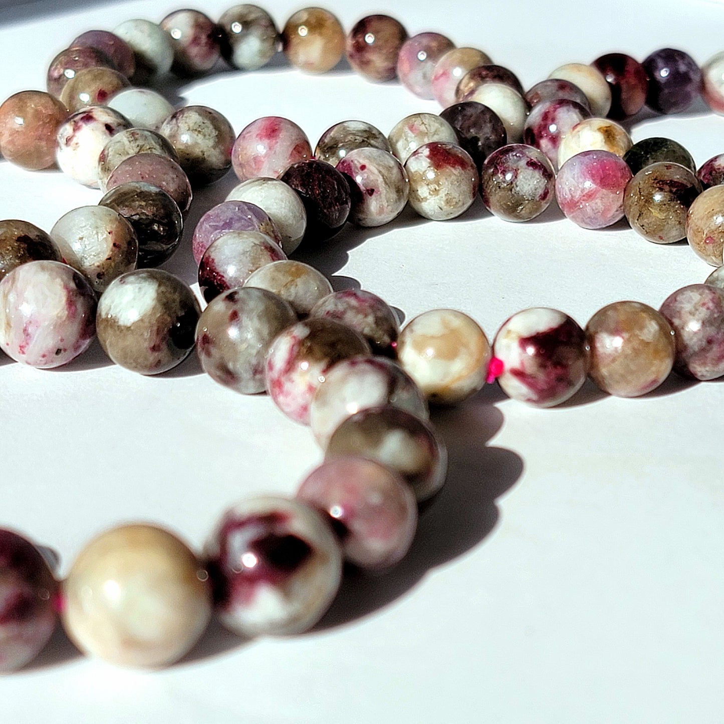 Pink Tourmaline Crystal Bracelet