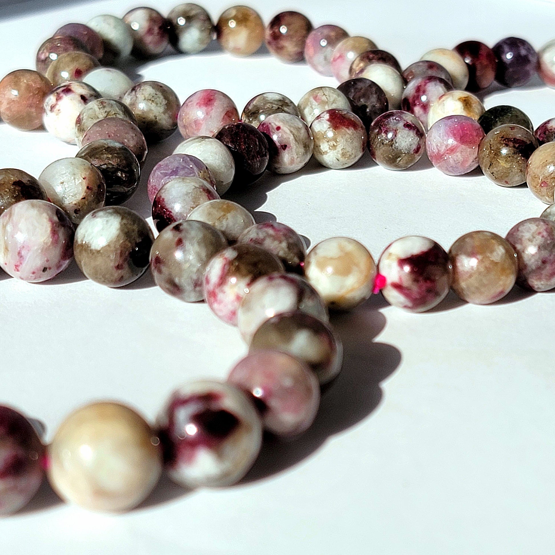 Pink Tourmaline Crystal Bracelet