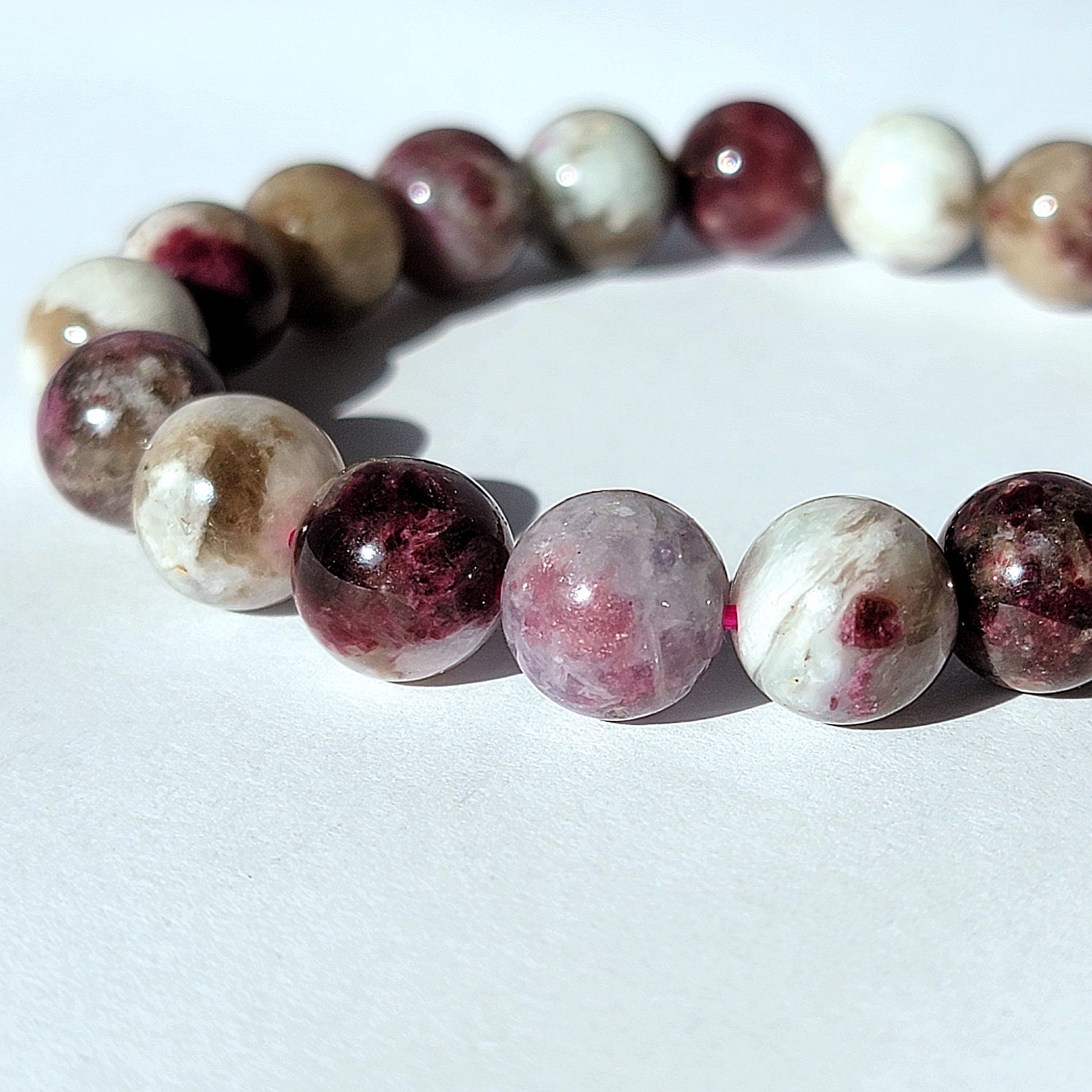 Pink Tourmaline Crystal Bracelet
