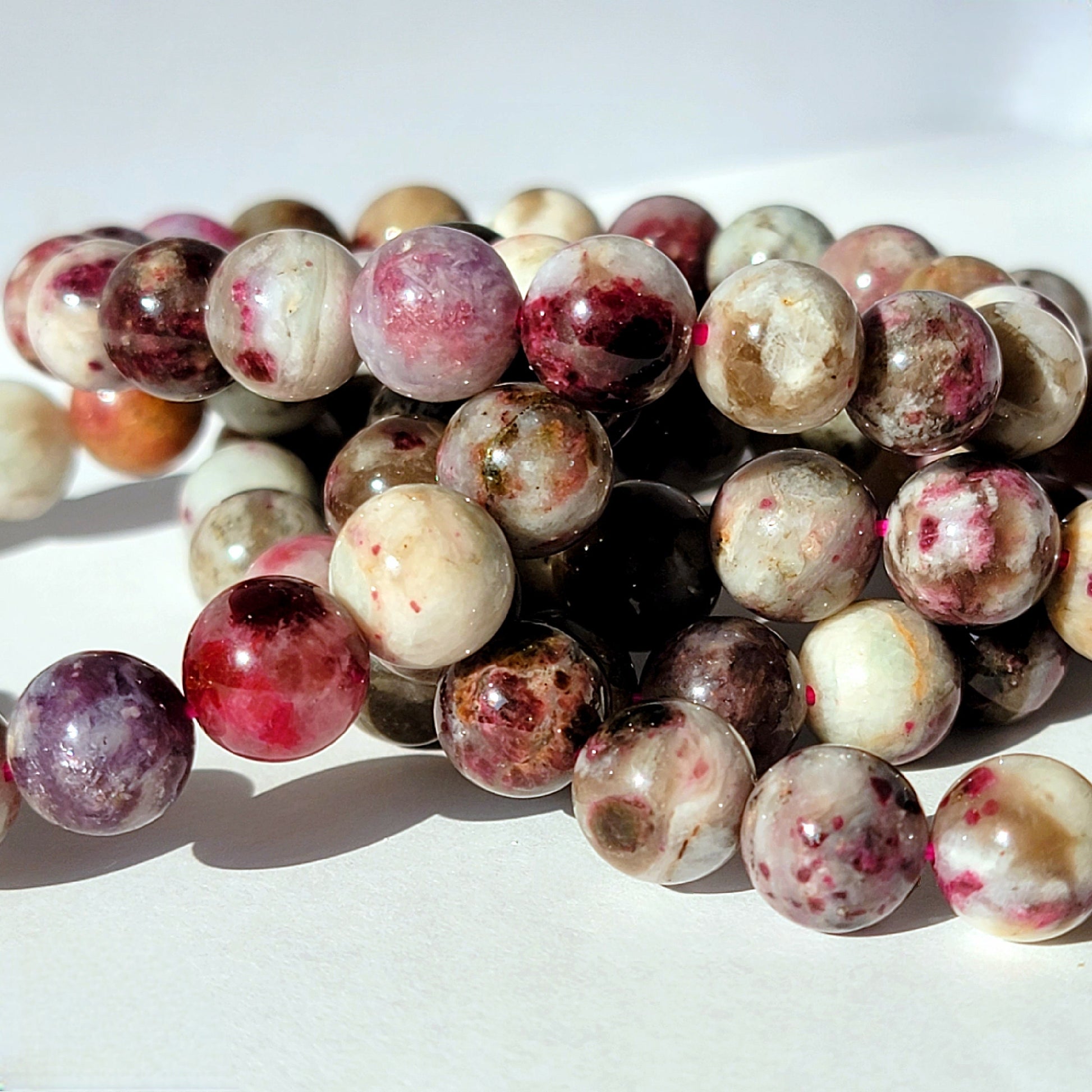 Pink Tourmaline Crystal Bracelet
