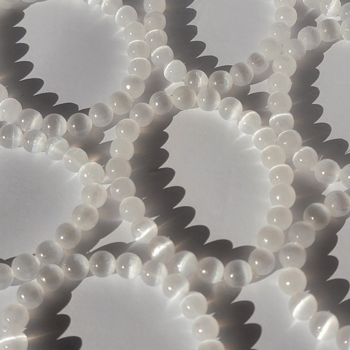 Selenite Satin Spar Crystal Jewelry Bracelet