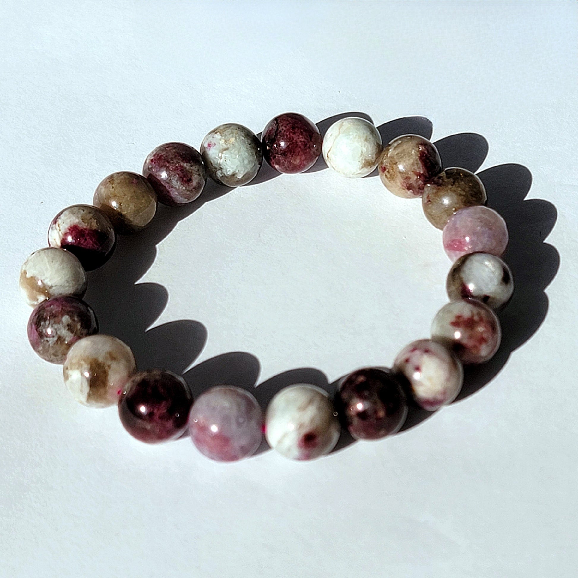 Pink Tourmaline Crystal Bracelet