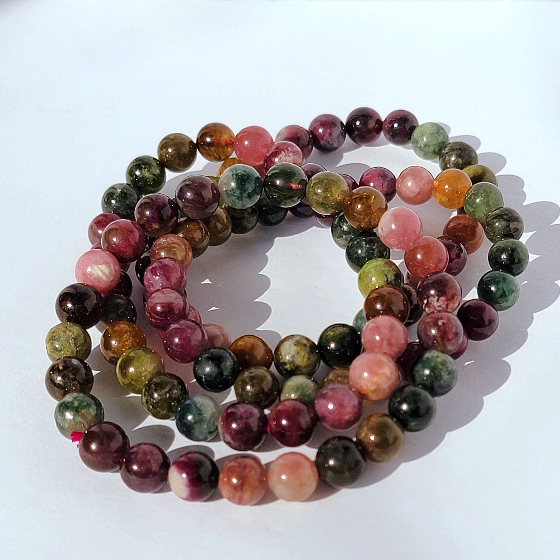 Watermelon Tourmaline Gemstone Bracelet