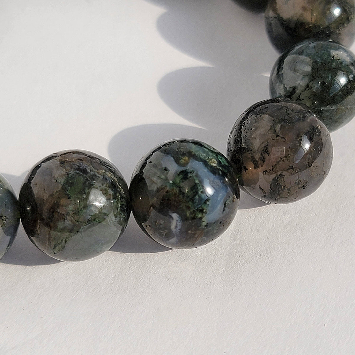moss agate bracelet