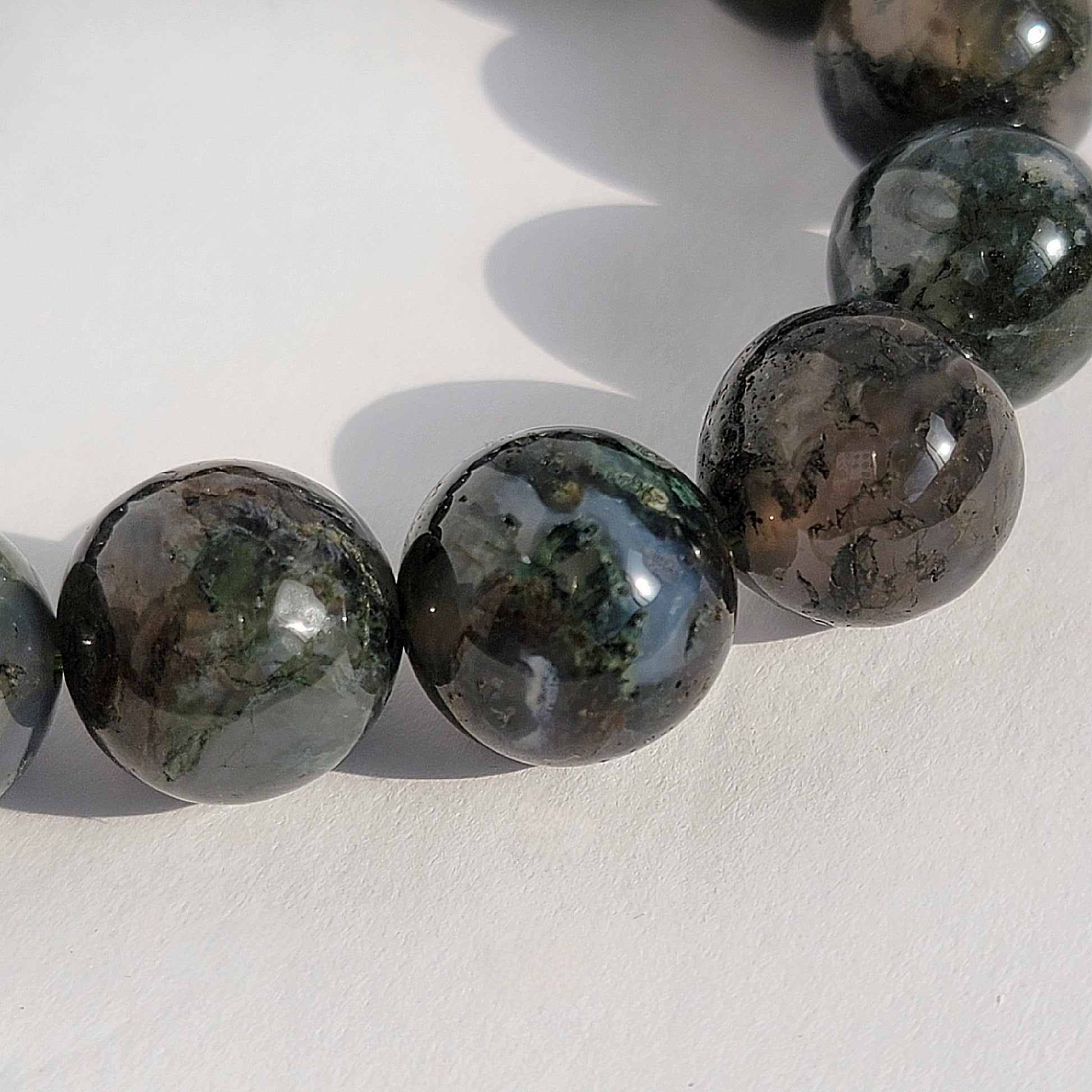 moss agate bracelet