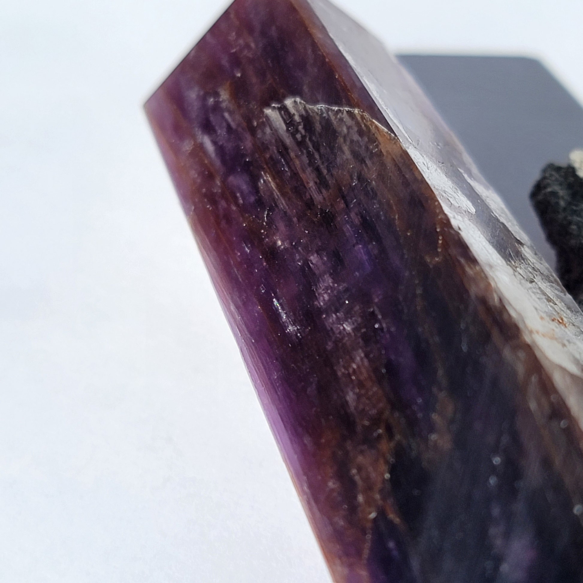 Purple Mica Lepidolite Crystal Tower