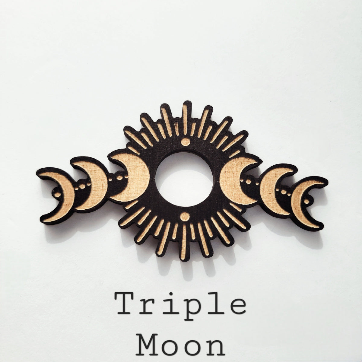 wicca triple moon sphere stand holder