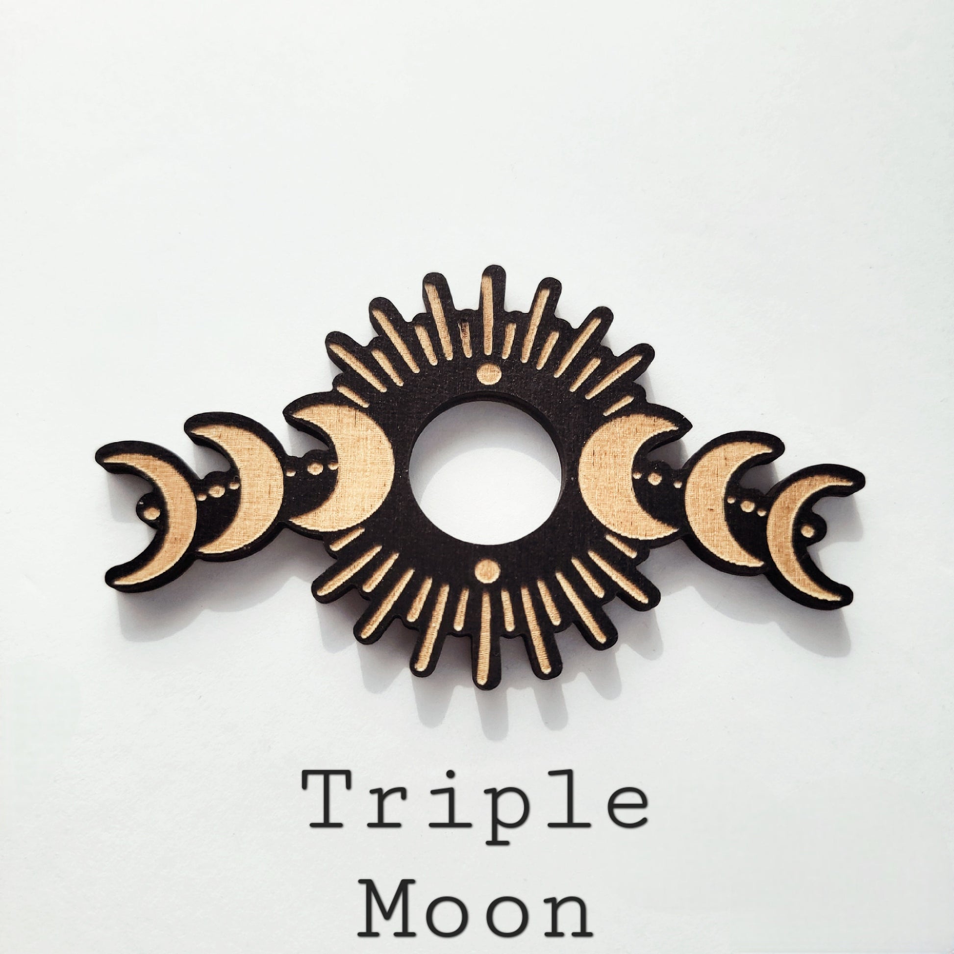 wicca triple moon sphere stand holder