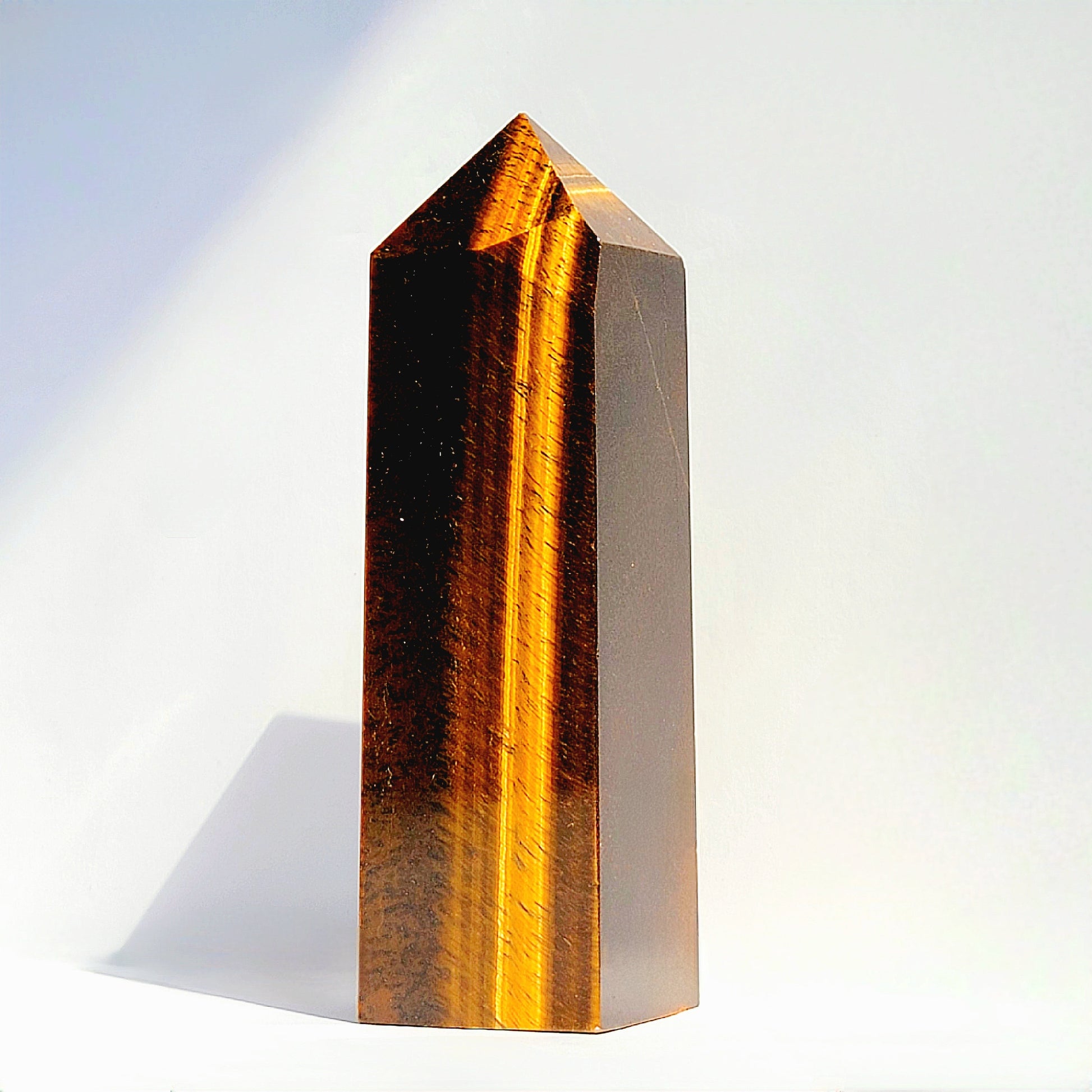 Golden Yellow Tiger Eye Crystal Tower