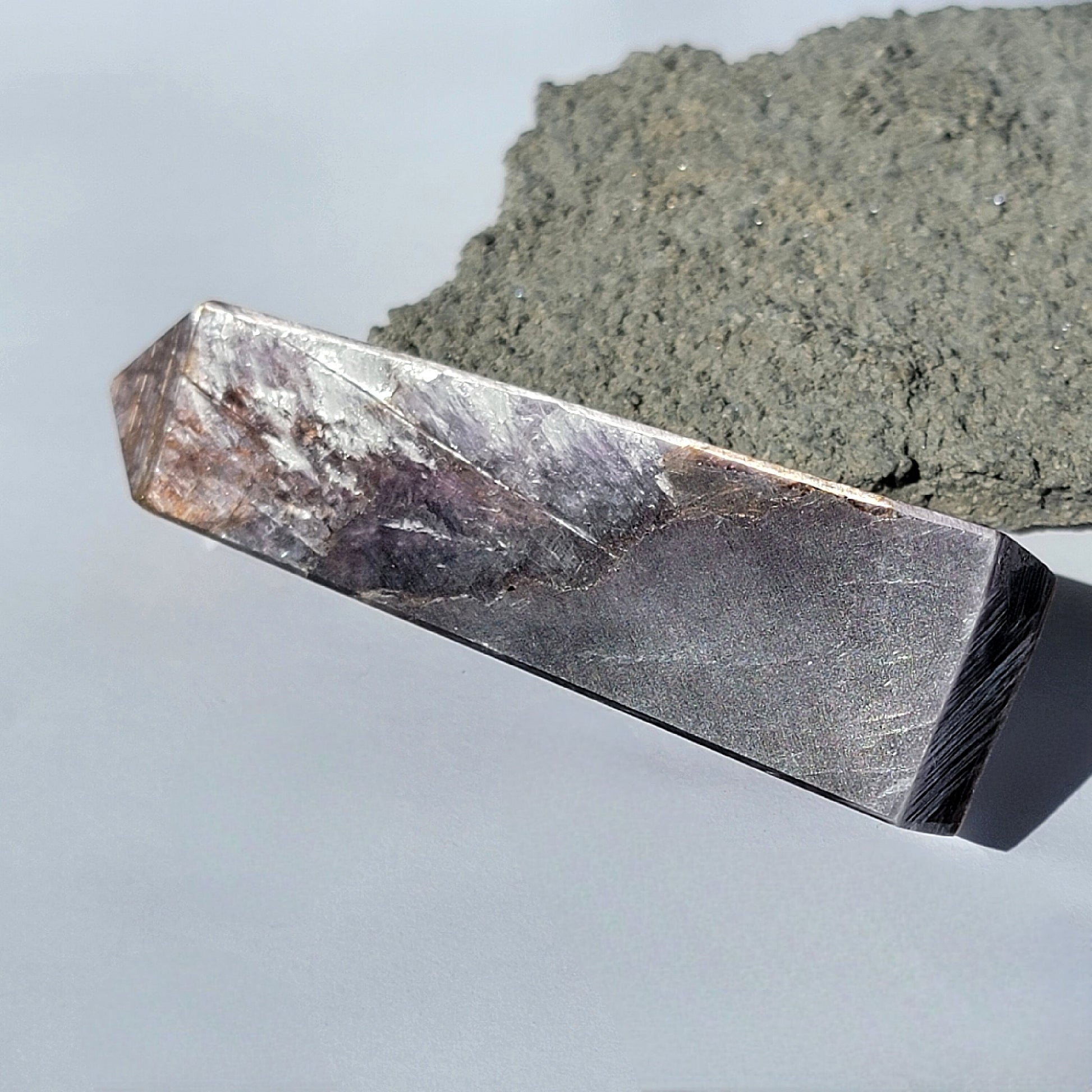 Purple Mica Lepidolite Crystal Tower