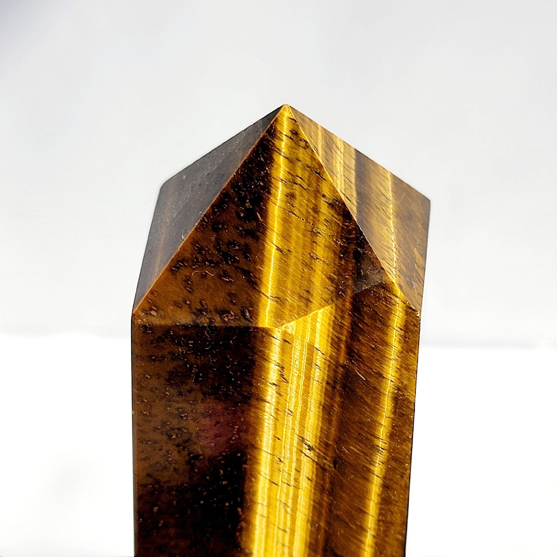 Golden Yellow Tiger Eye Crystal Tower