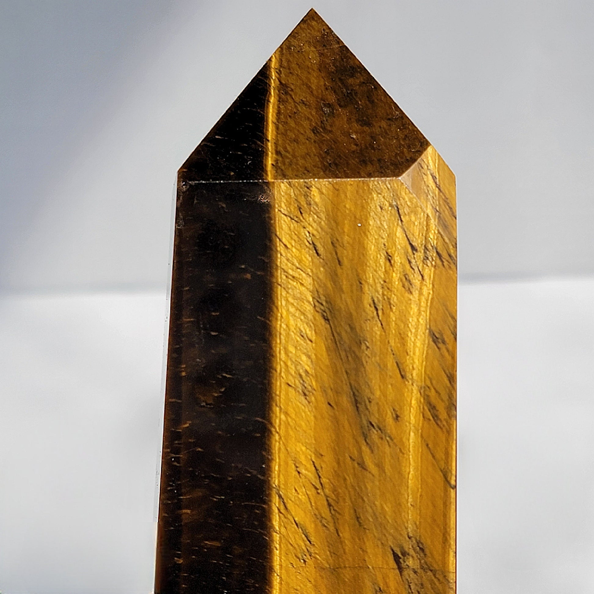Golden Yellow Tiger Eye Crystal Tower