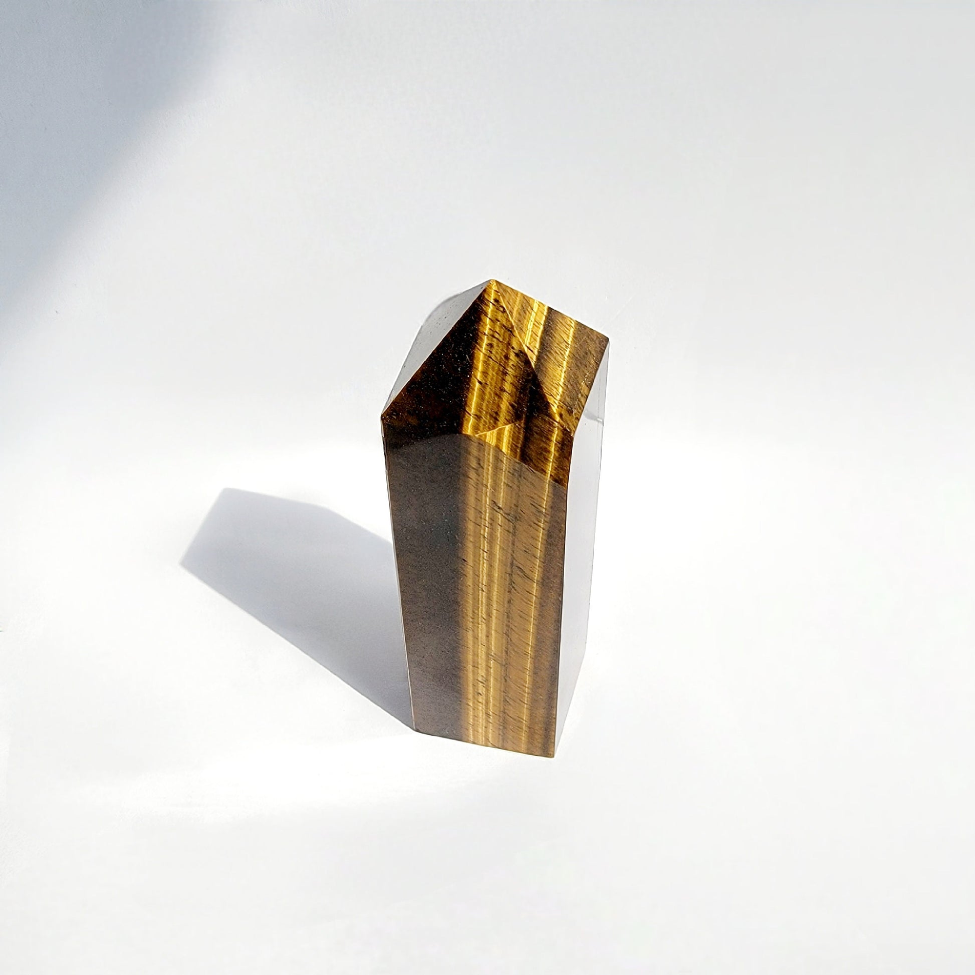 Golden Yellow Tiger Eye Crystal Tower