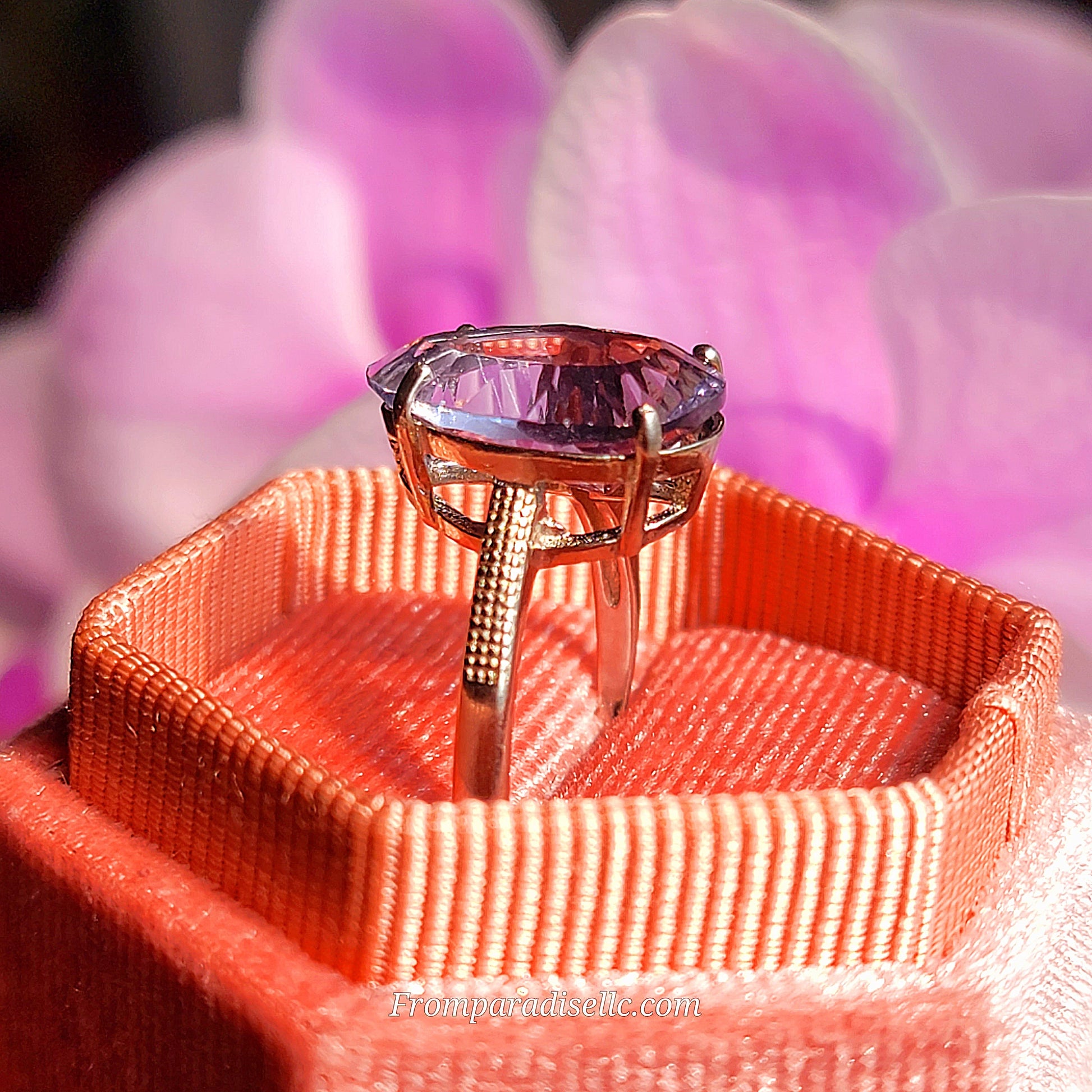 Fluorite Sterling Silver Women Crystal Ring