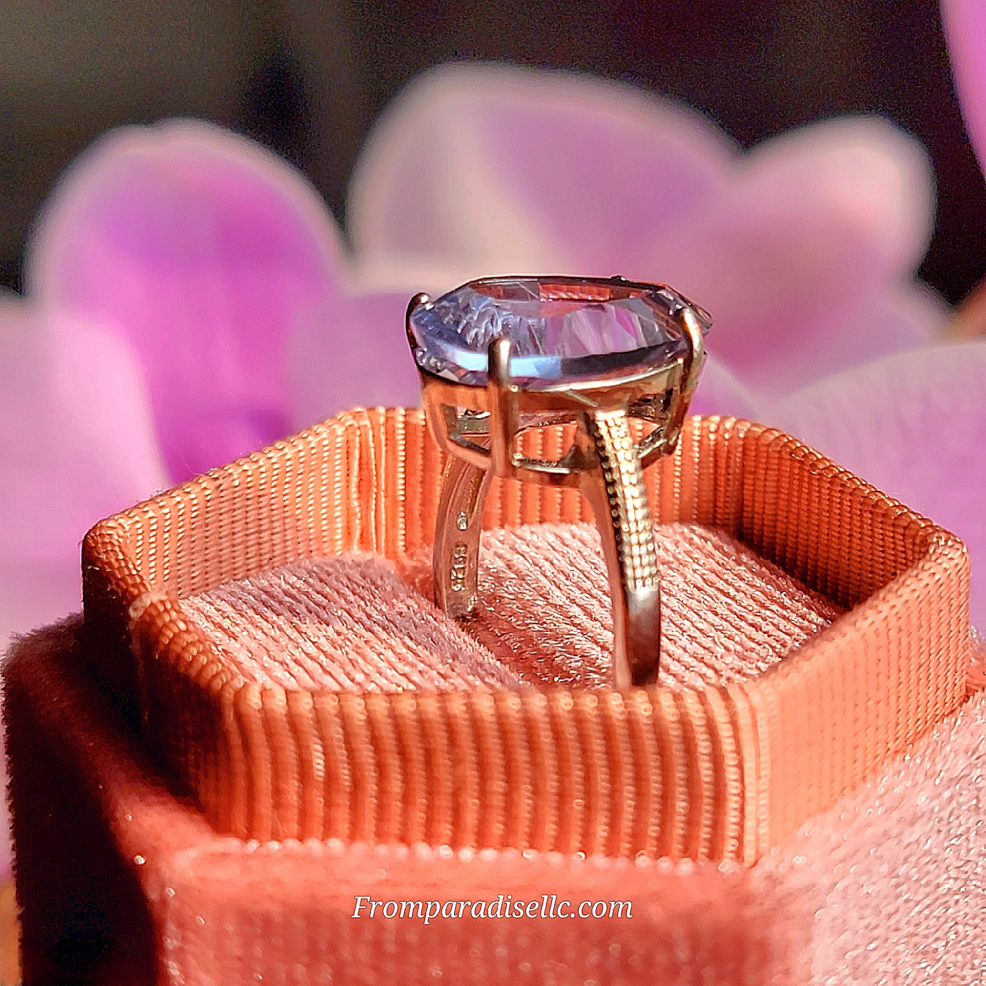 Fluorite Sterling Silver Women Crystal Ring