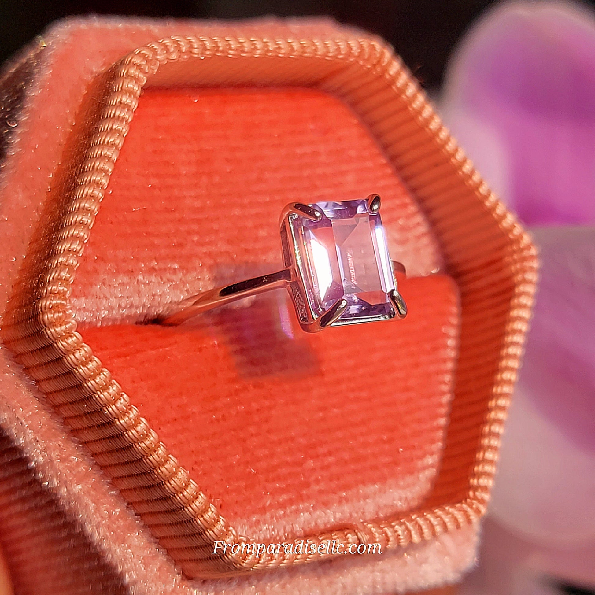 Amethyst silver Ring