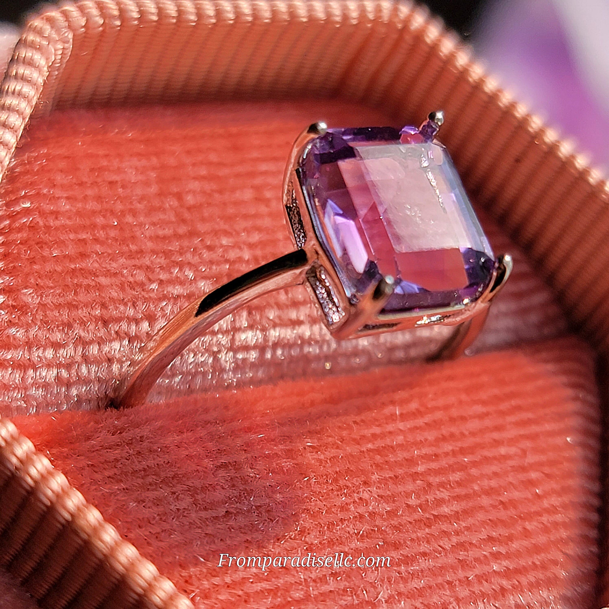 Amethyst Adjustable Ring