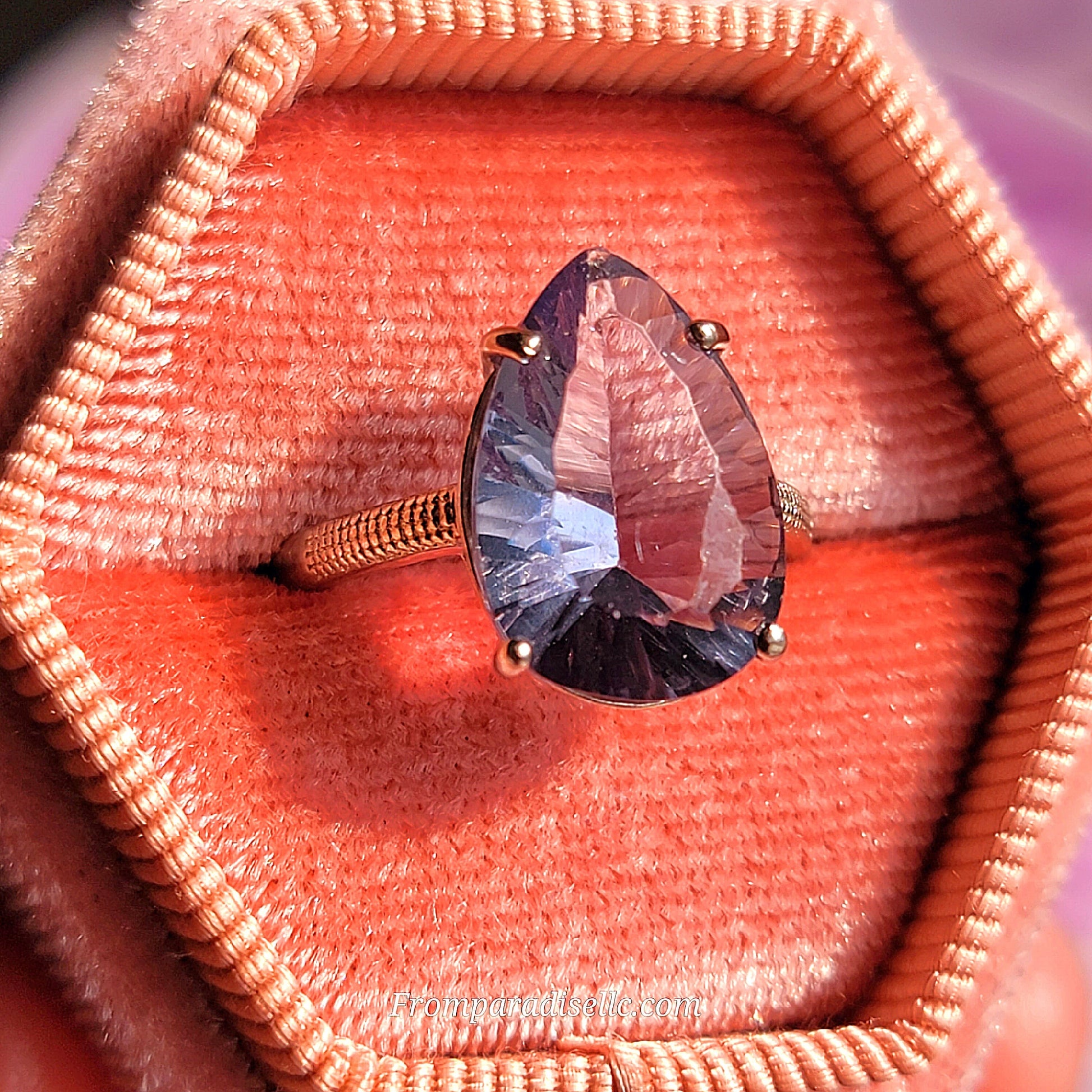 Fluorite Sterling Silver Women Crystal Ring