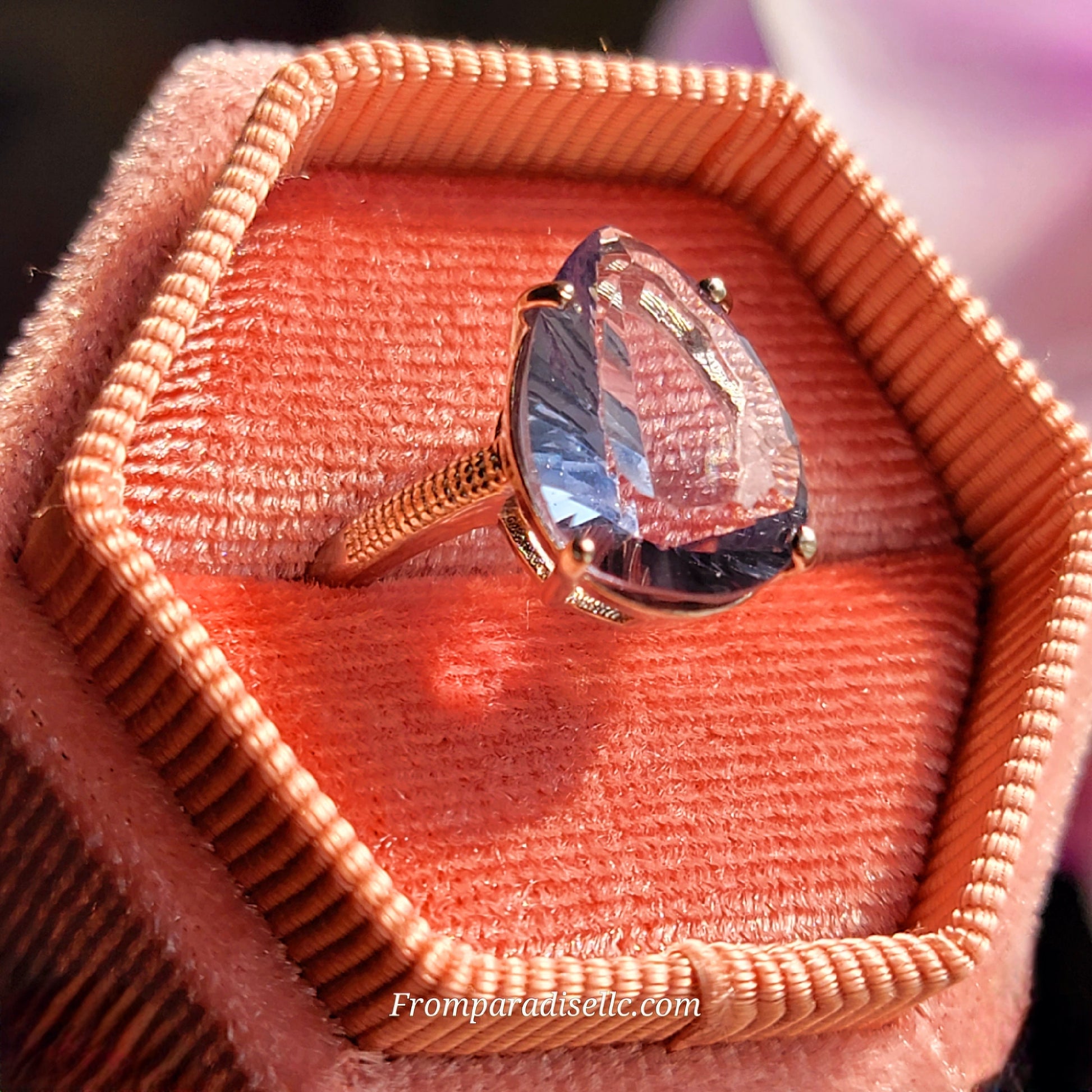 Fluorite Sterling Silver Women Crystal Ring