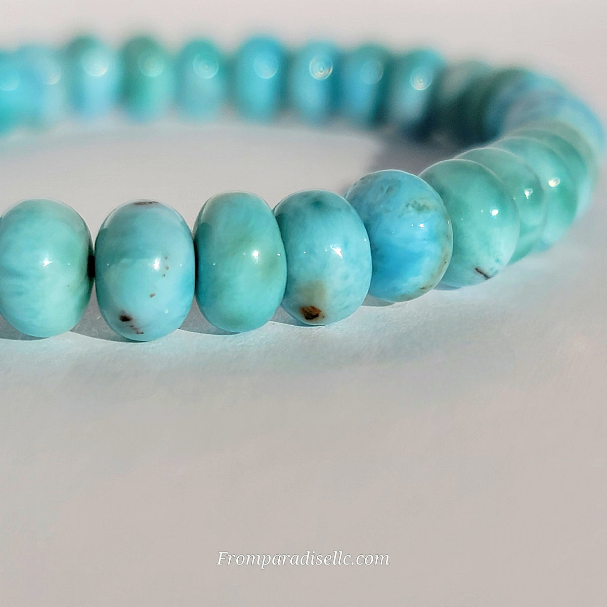 Larimar Roundel Gemstone Bracelet