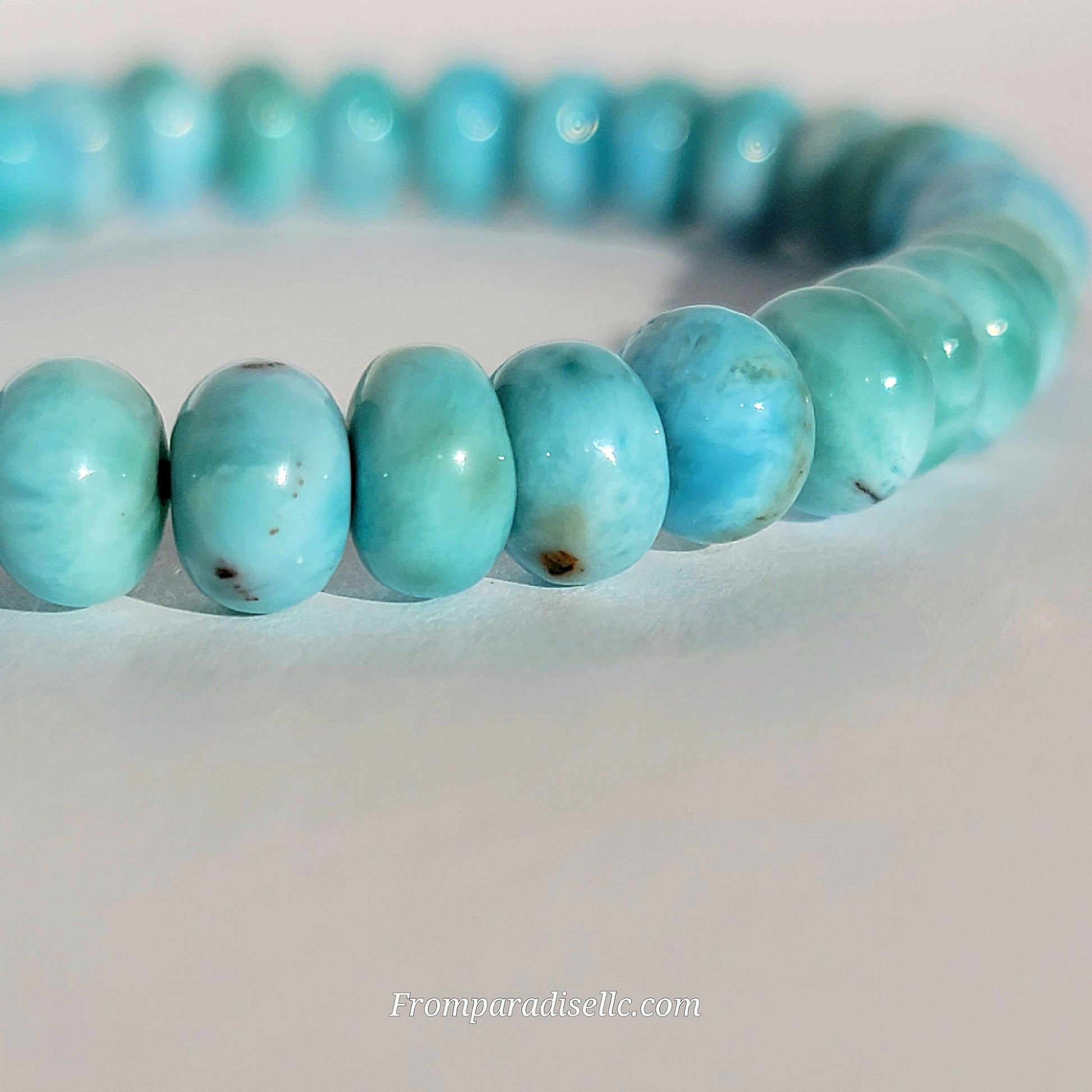 Larimar Roundel Gemstone Bracelet