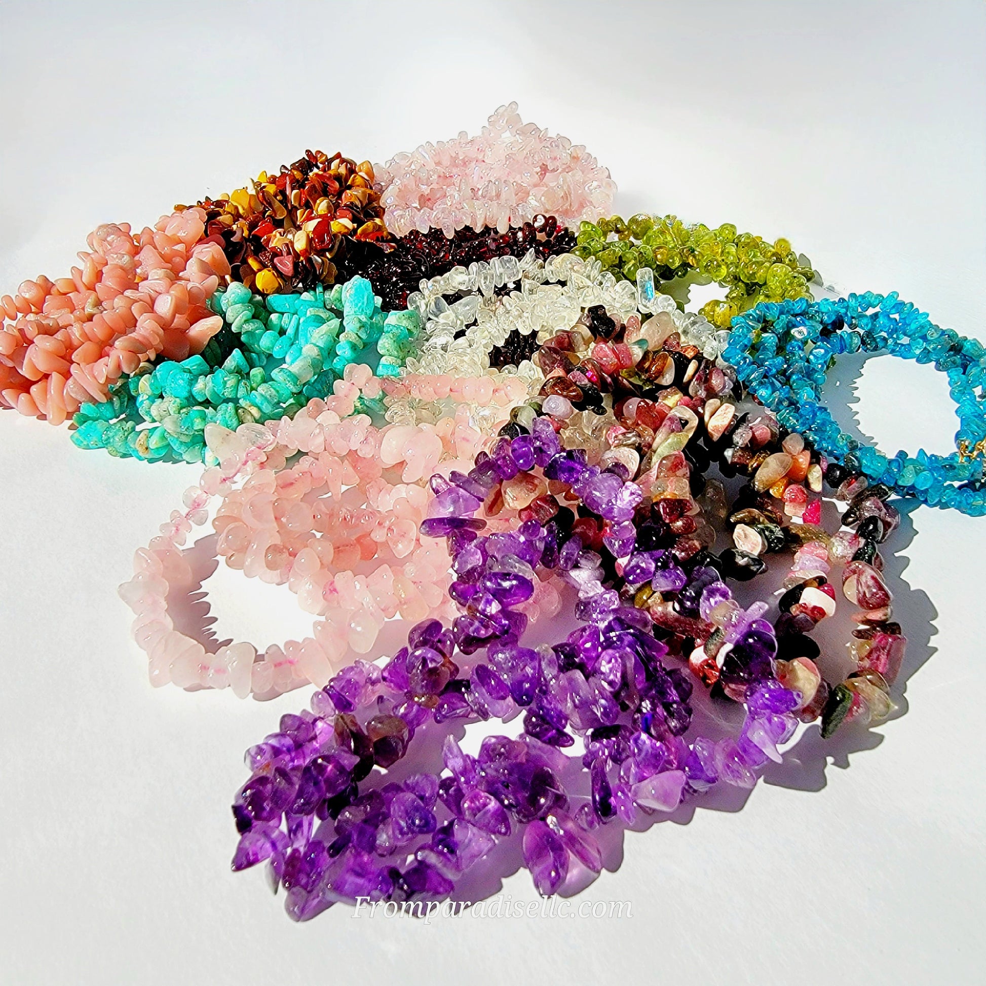 chip crystal bracelet stretch bracelet