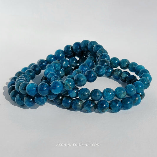 Blue Apatite 8mm Bracelet