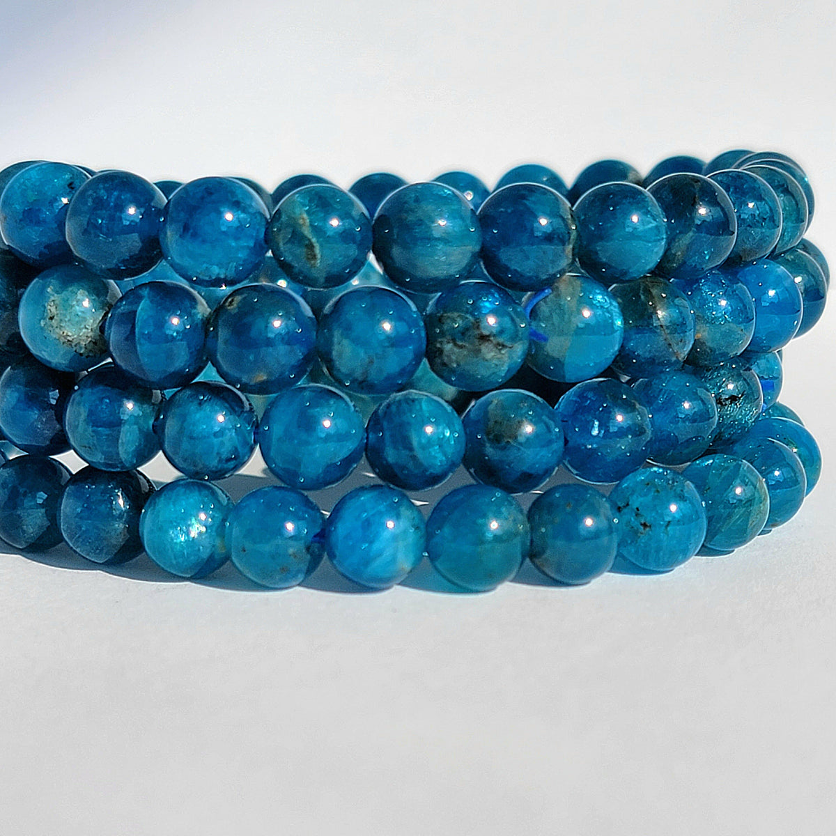 Blue Apatite Men Bracelet