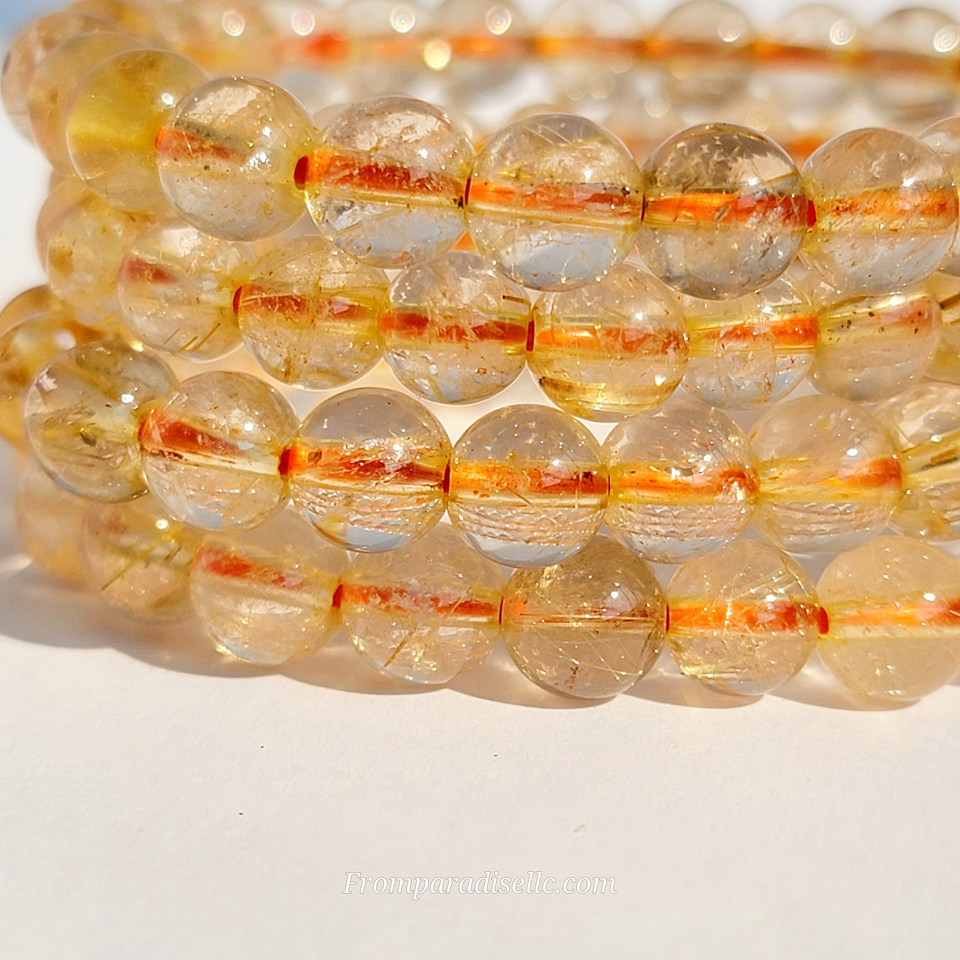 Golden Rutile Gemstone Bracelet