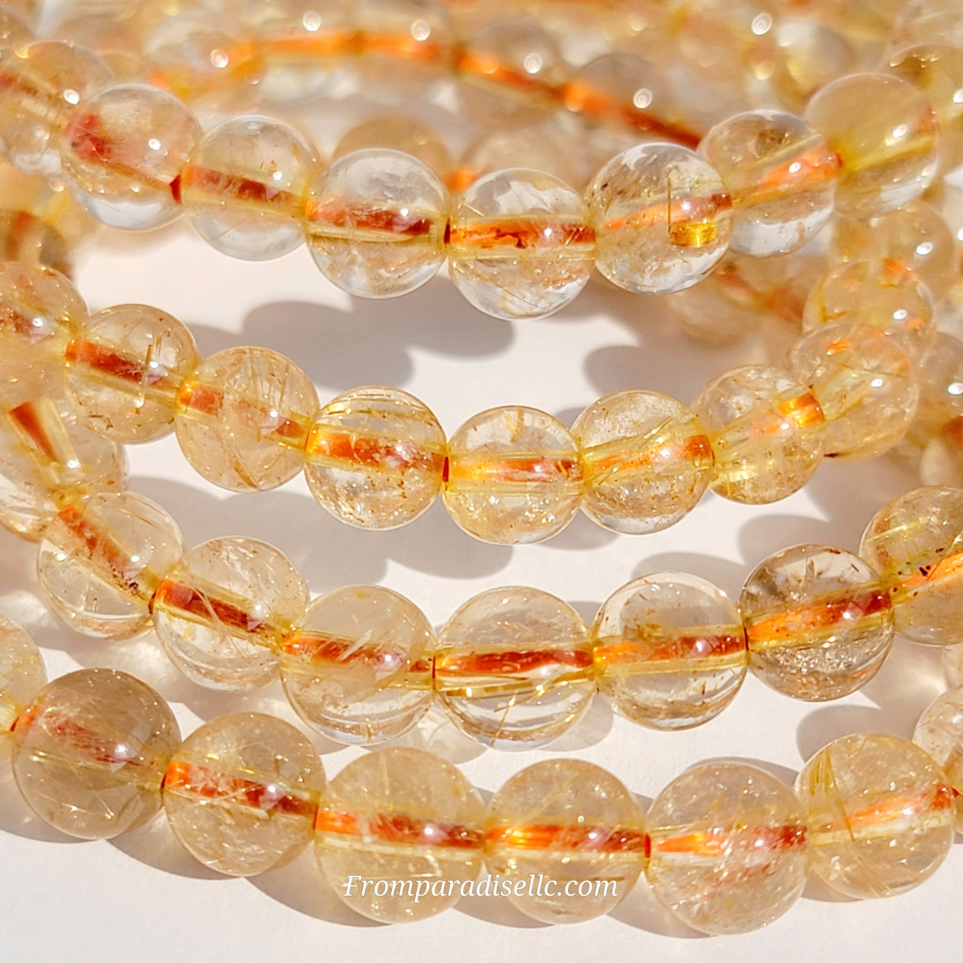 Golden Rutile Crystal Bracelet