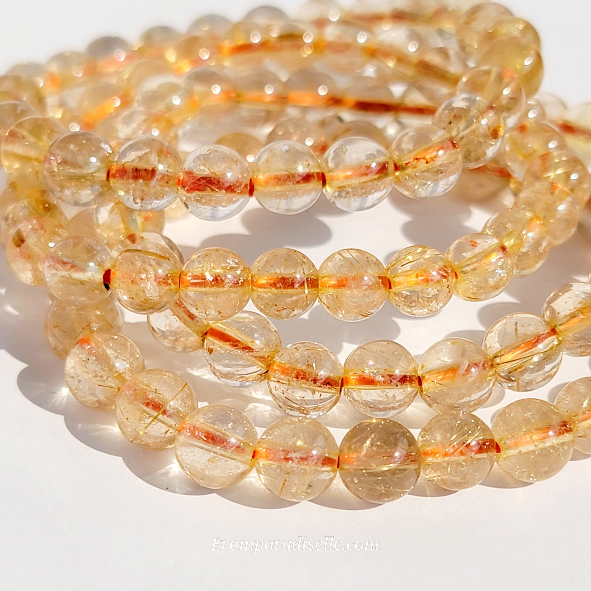 Golden Rutile Stone Bracelet