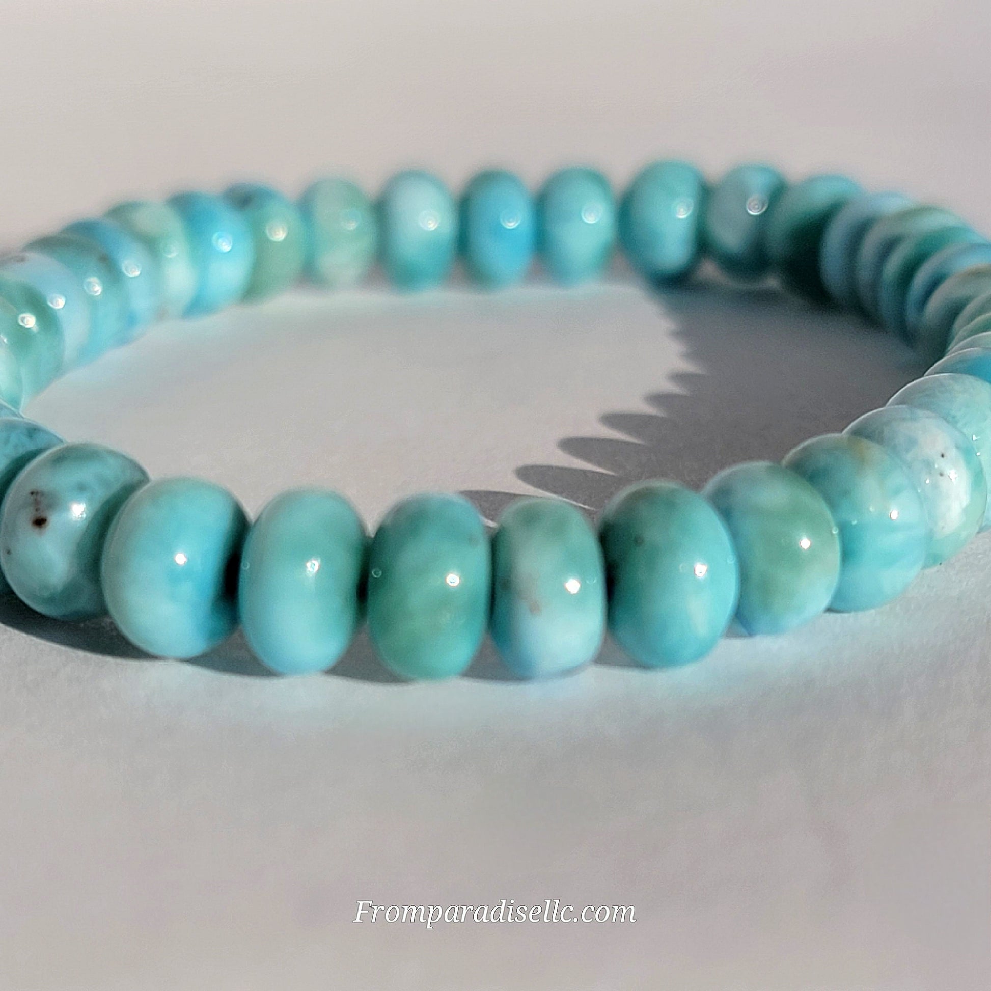 Larimar Roundel Gemstone Bracelet