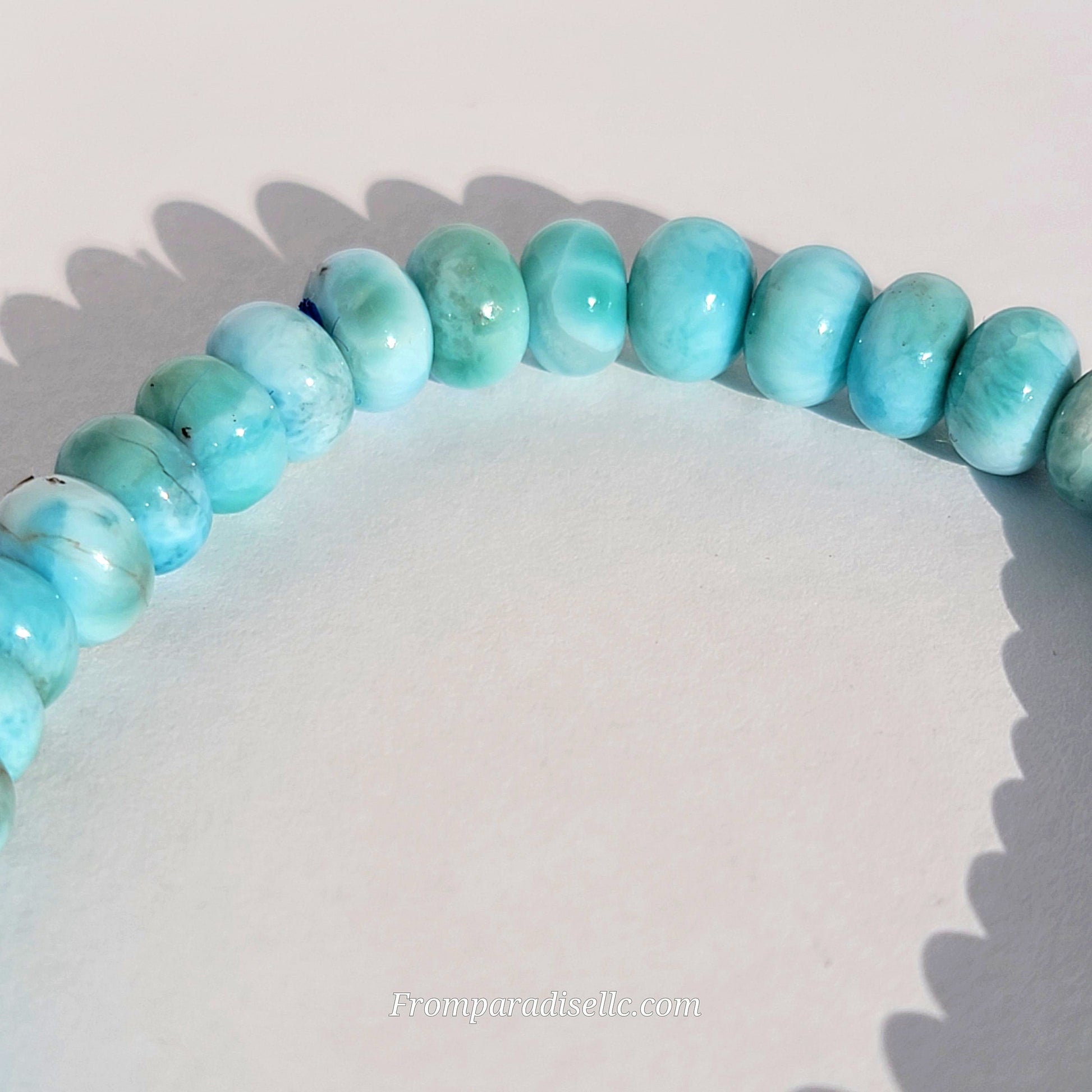 Larimar Roundel Gemstone Bracelet