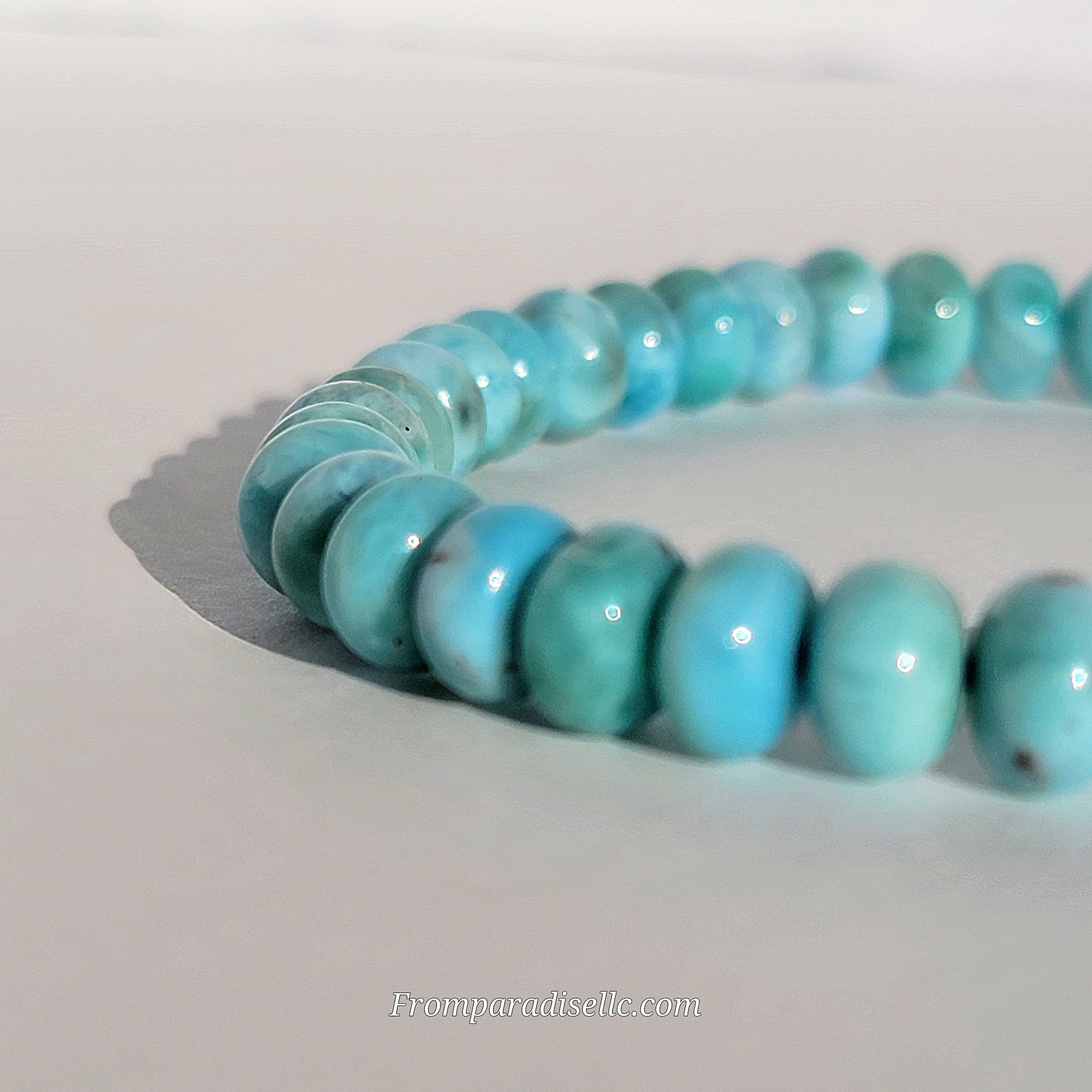 Larimar Roundel Gemstone Bracelet