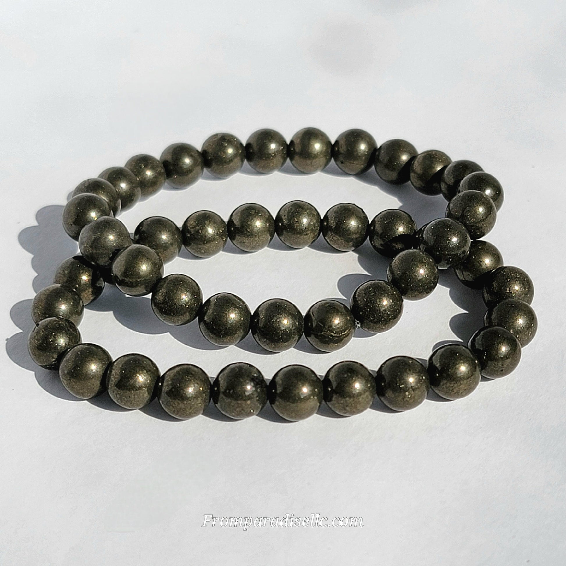 Pyrite Crystal Gemstone Bracelet