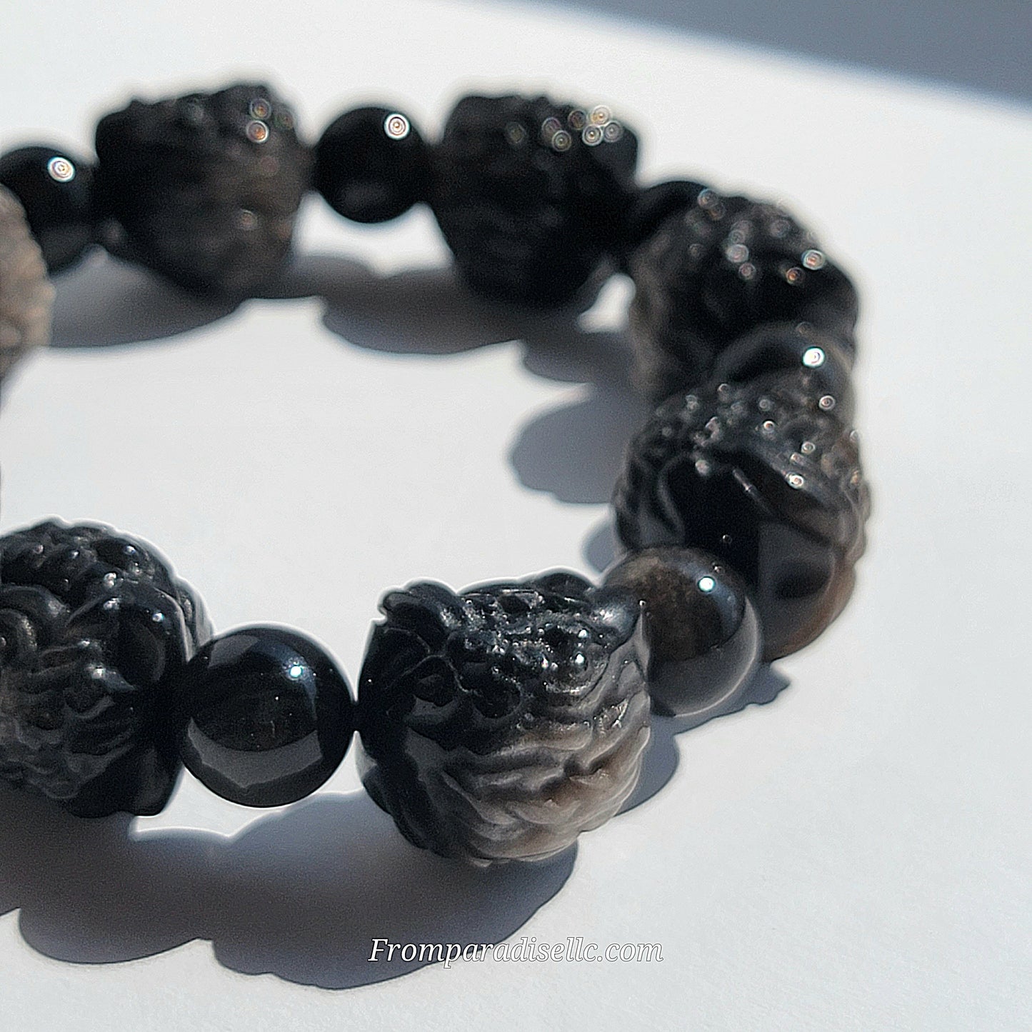 Silver Sheen Obsidian Crystal Bracelet